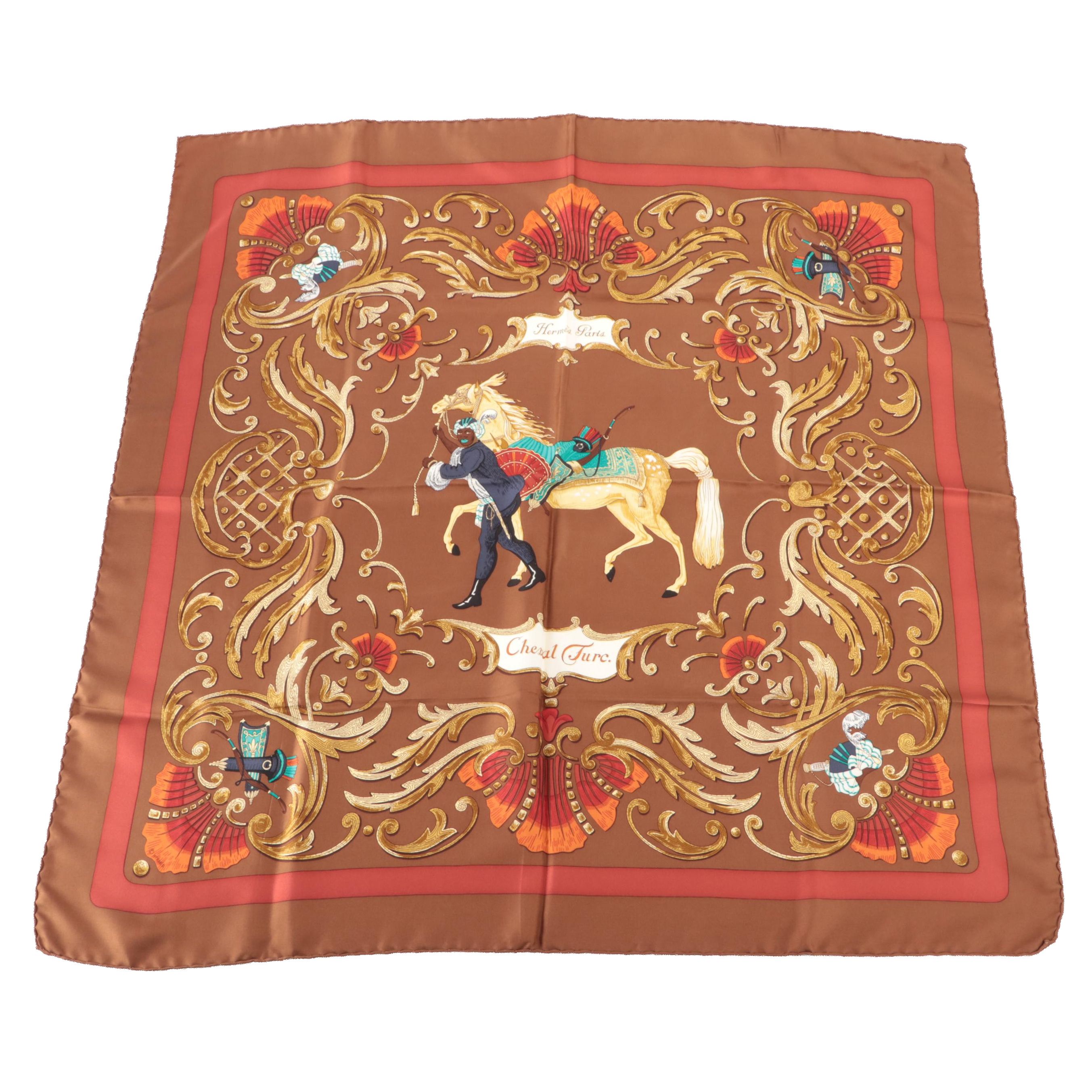 Hermès "Cheval Turc'" Silk Twill Scarf