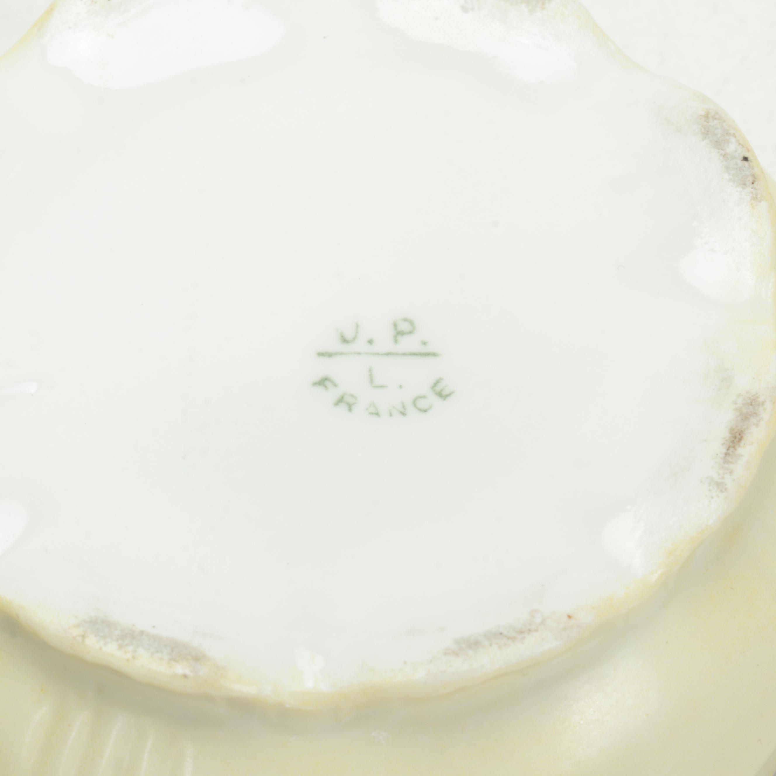 Wedgwood  "Gold Tonquin" Porcelain Box with Beaded Purse and Other Vanity Pieces