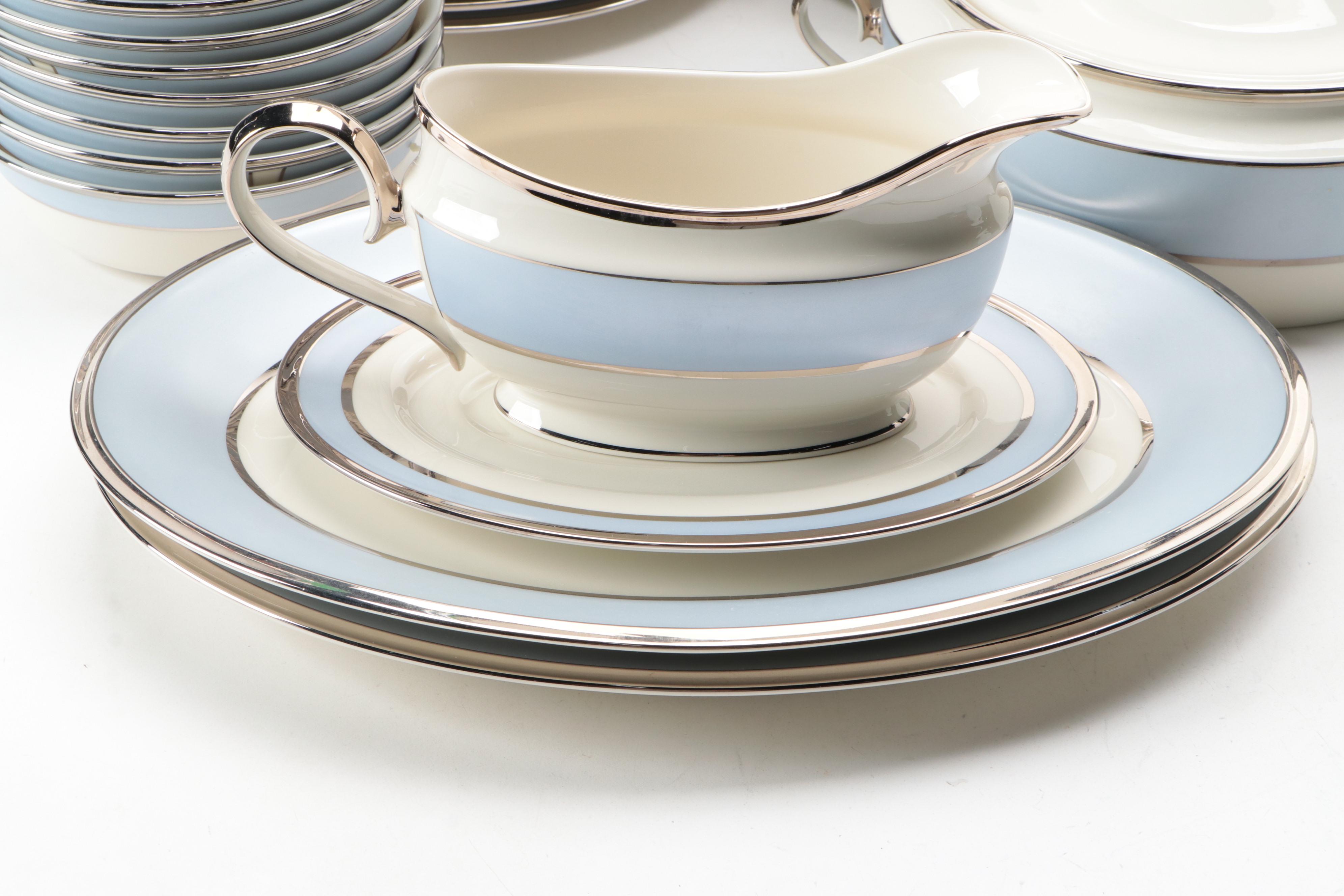 Lenox Dimension Collection "Blue Frost" Bone China Dinnerware