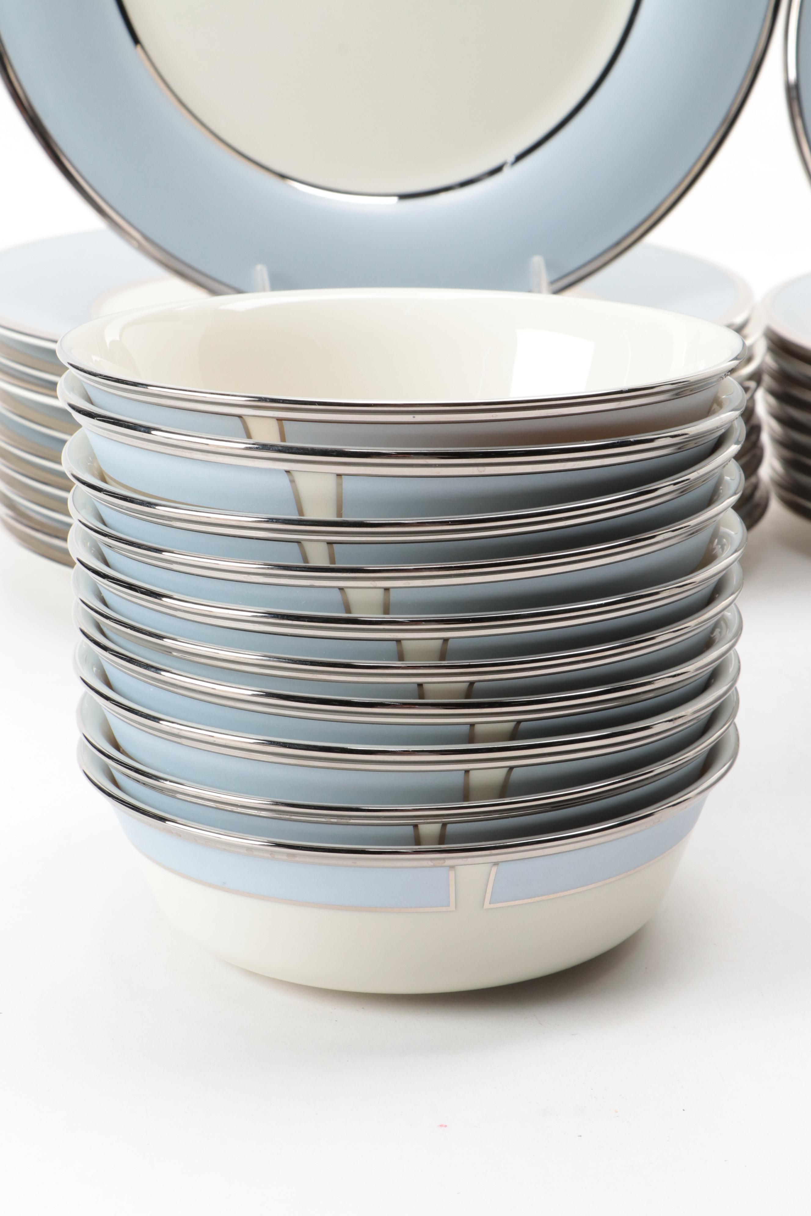 Lenox Dimension Collection "Blue Frost" Bone China Dinnerware