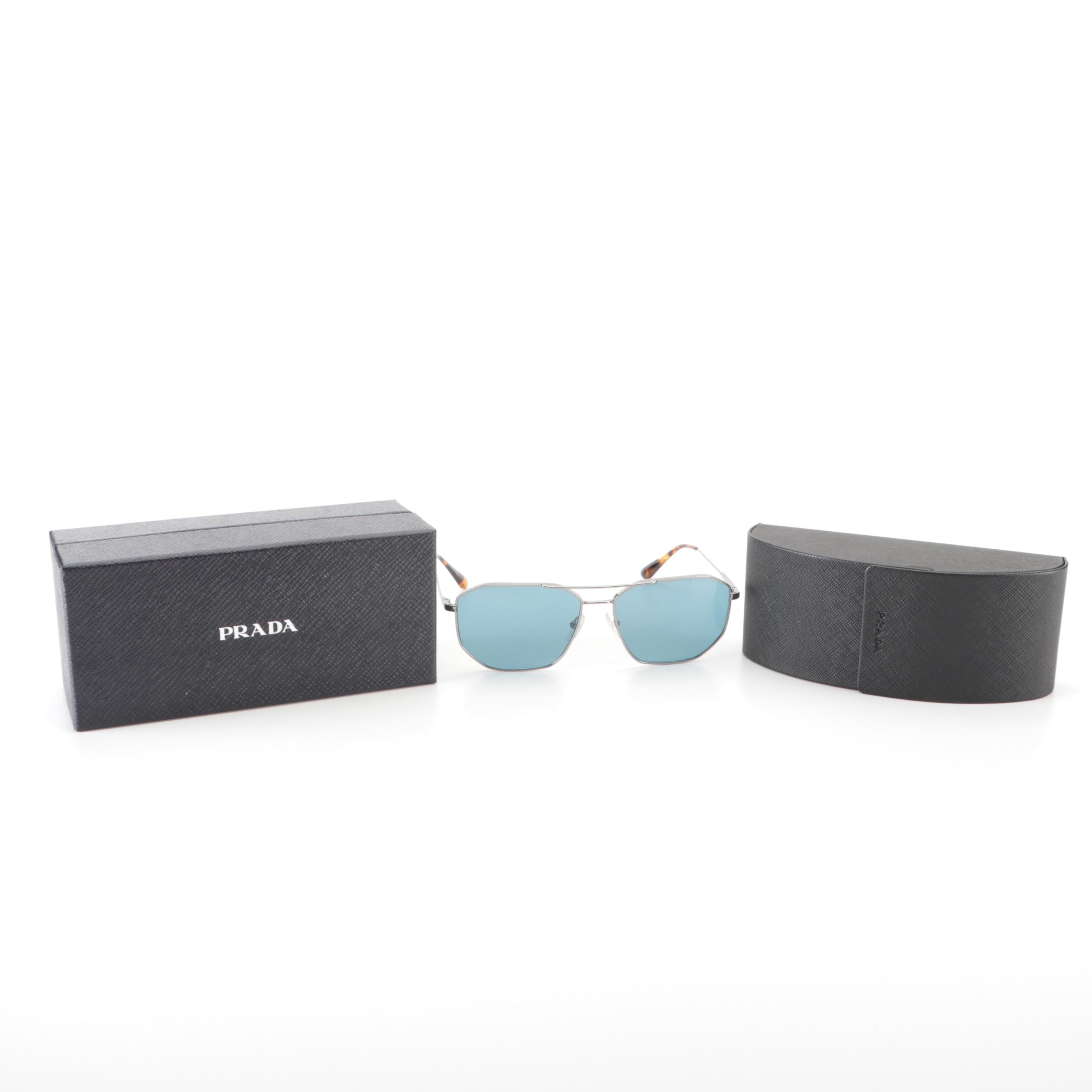 Prada SPR64X Polarized Sunglasses with Case and Box