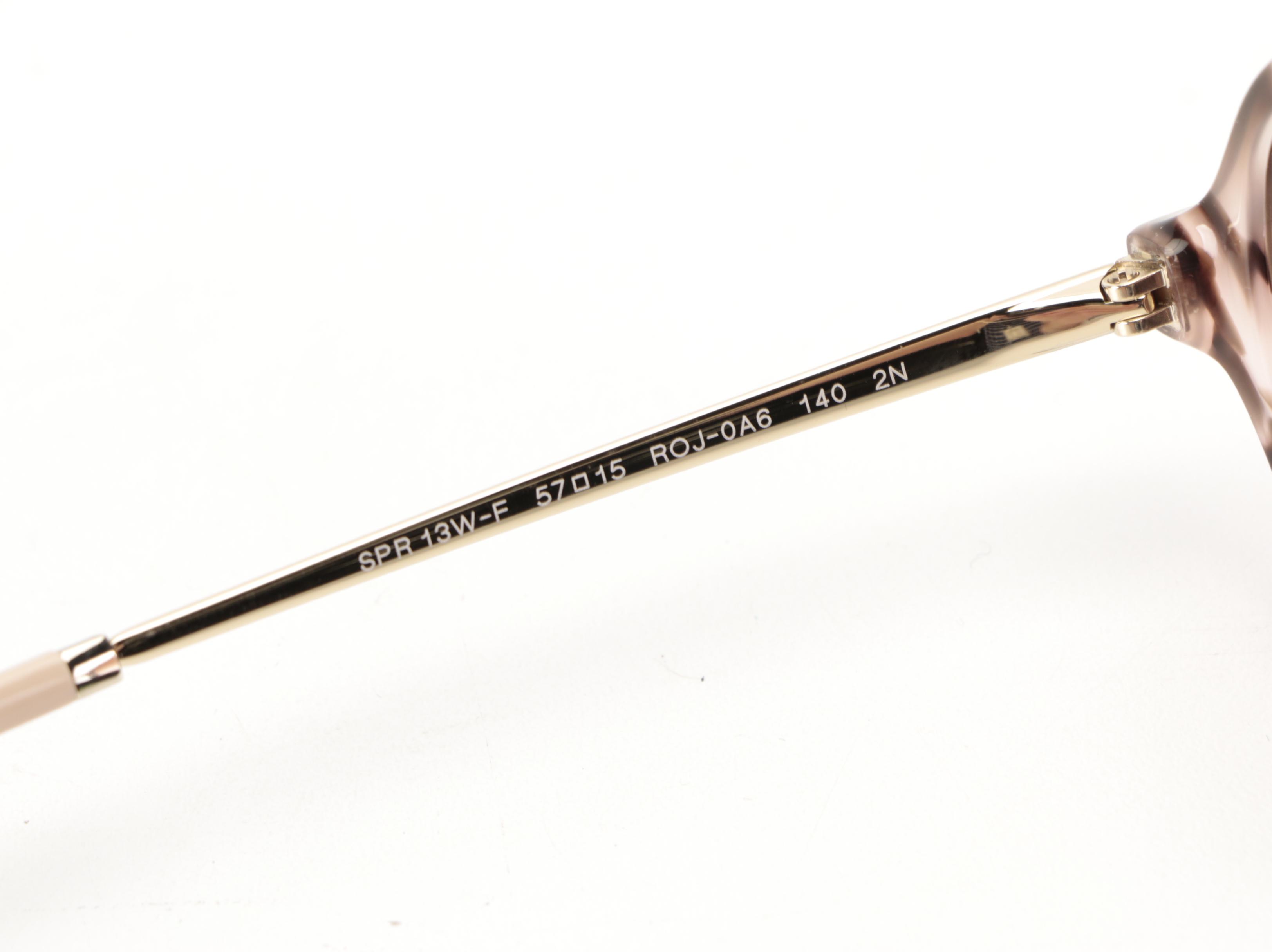 Prada SPR13WS-F Orchid Tortoise/Gold Metal Aviator Sunglasses with Box and Case