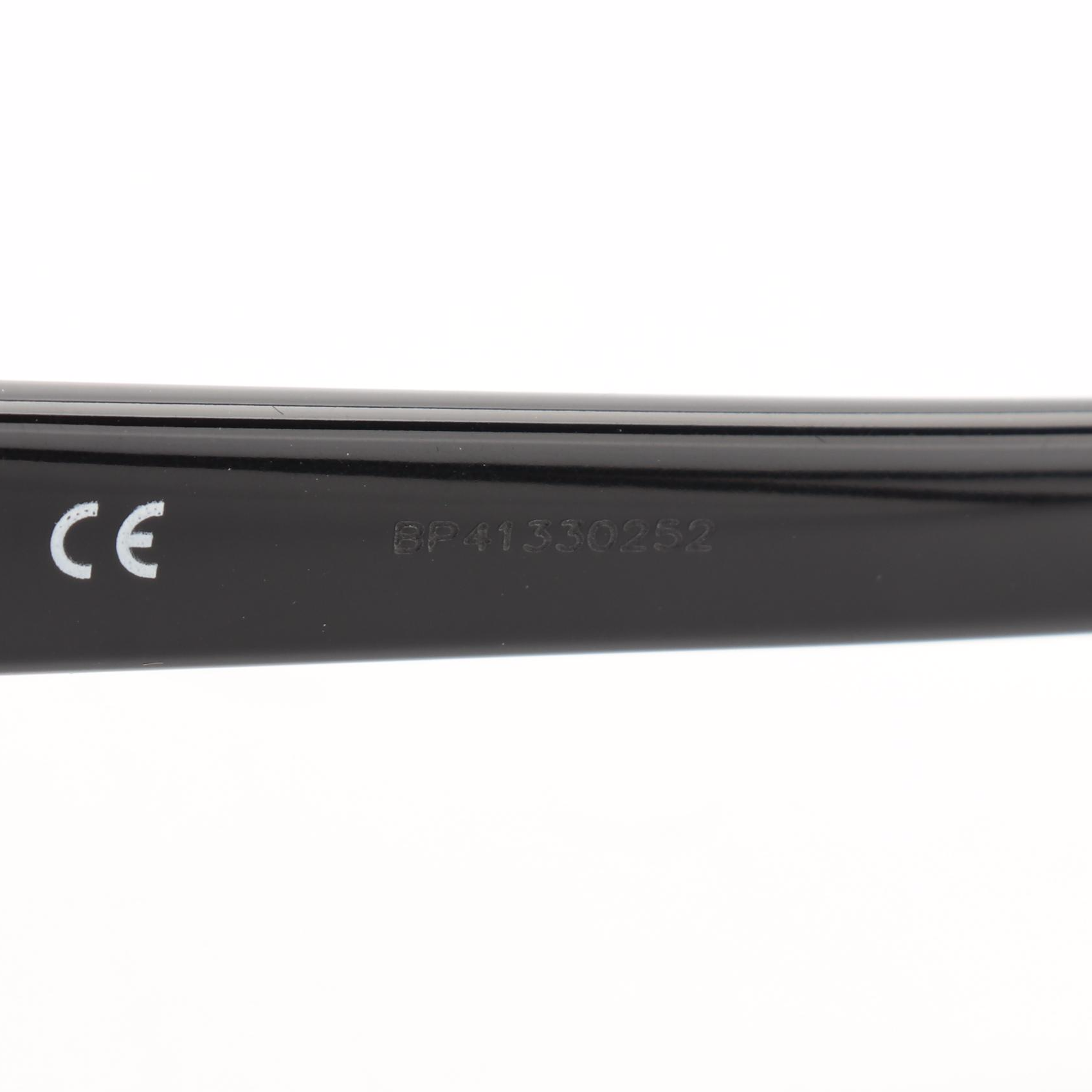 Prada SPR03V-F Glossy Black Sunglasses with Case and Box