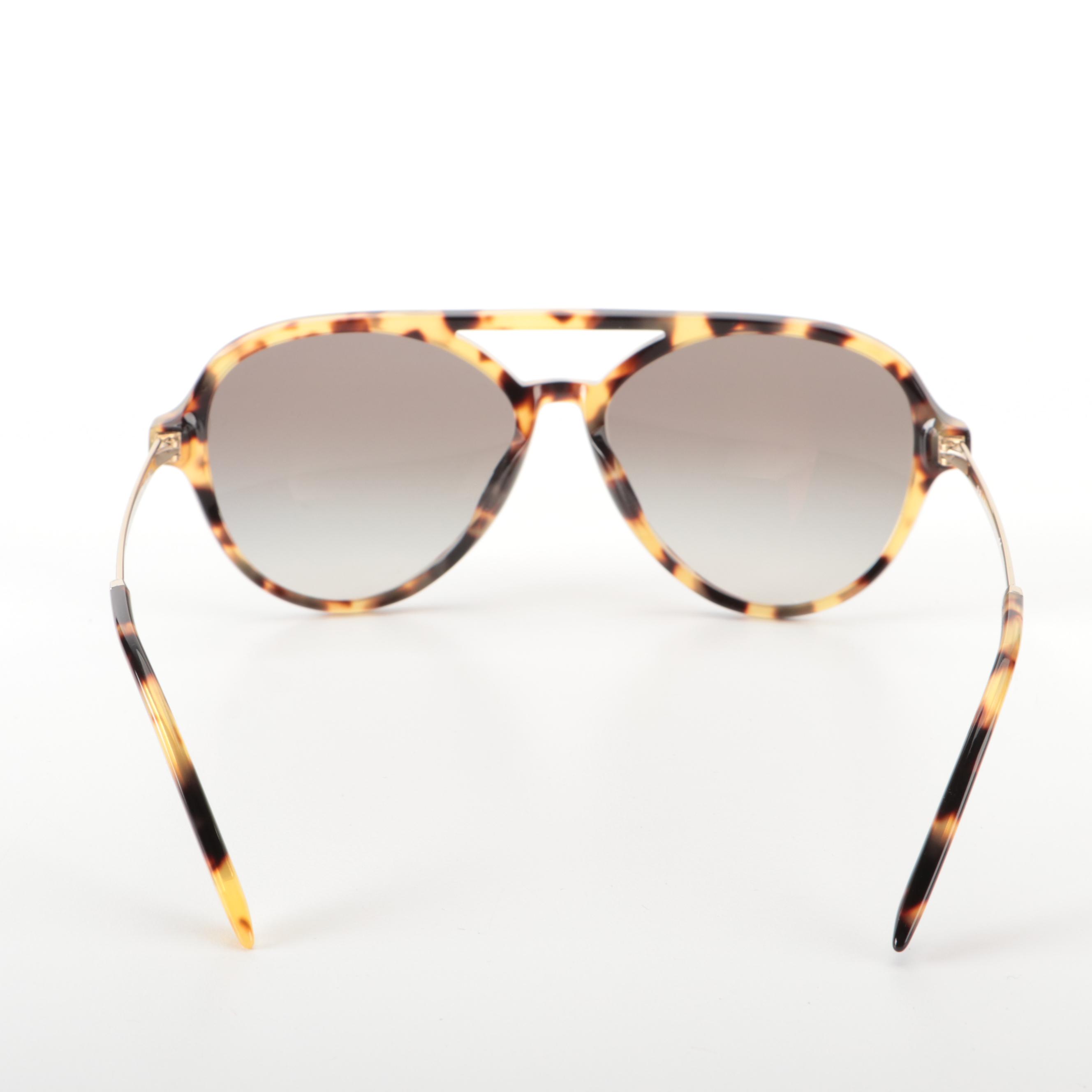 Prada SPR13W-F Sunglasses in Havana with Case and Box