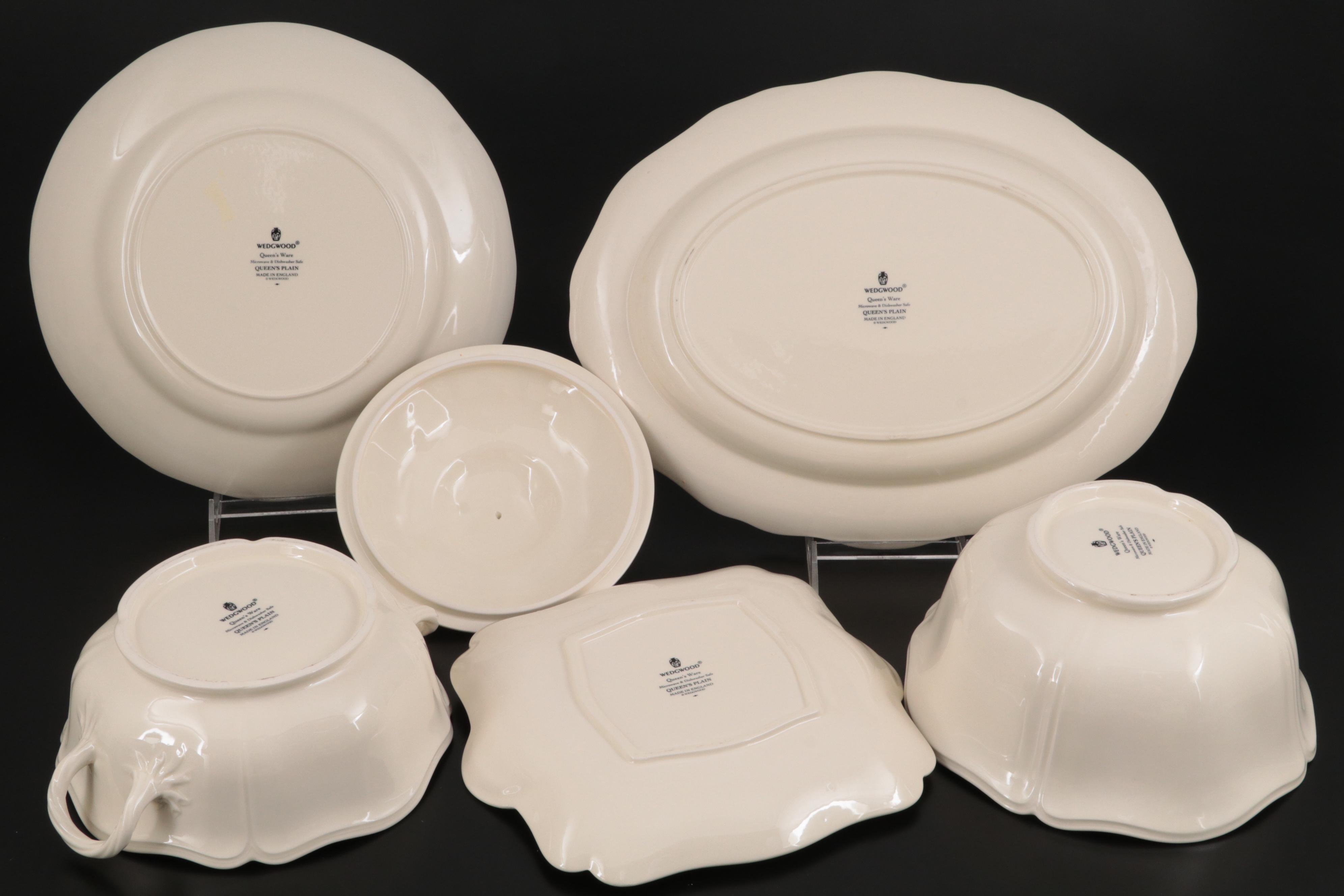 Wedgwood "Queen's Plain" Dinnerware and Table Accessories