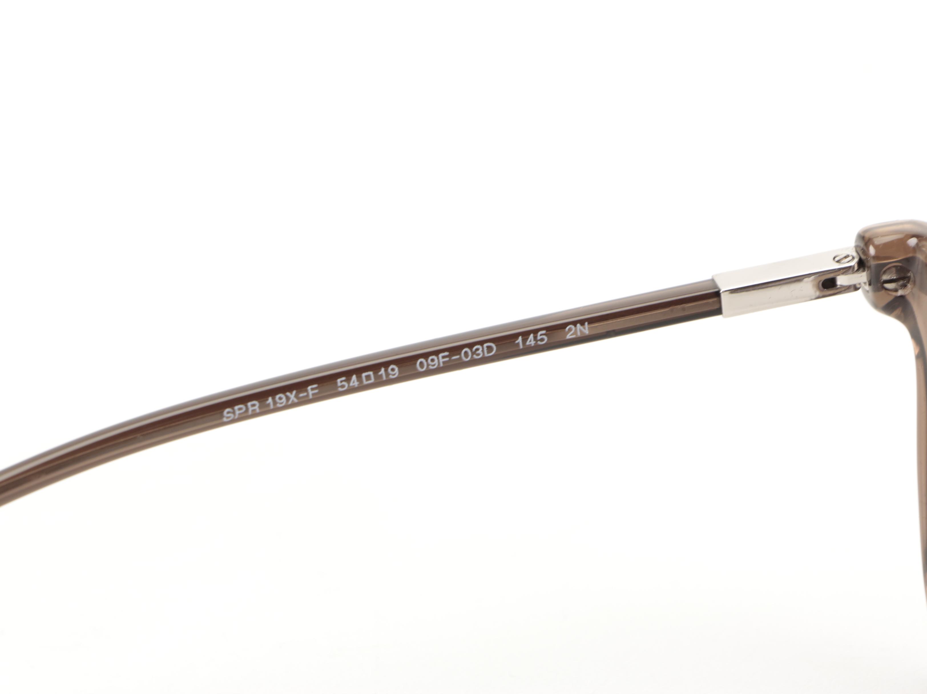 Prada SPR19X-F Square Sunglasses in Taupe with Case and Box