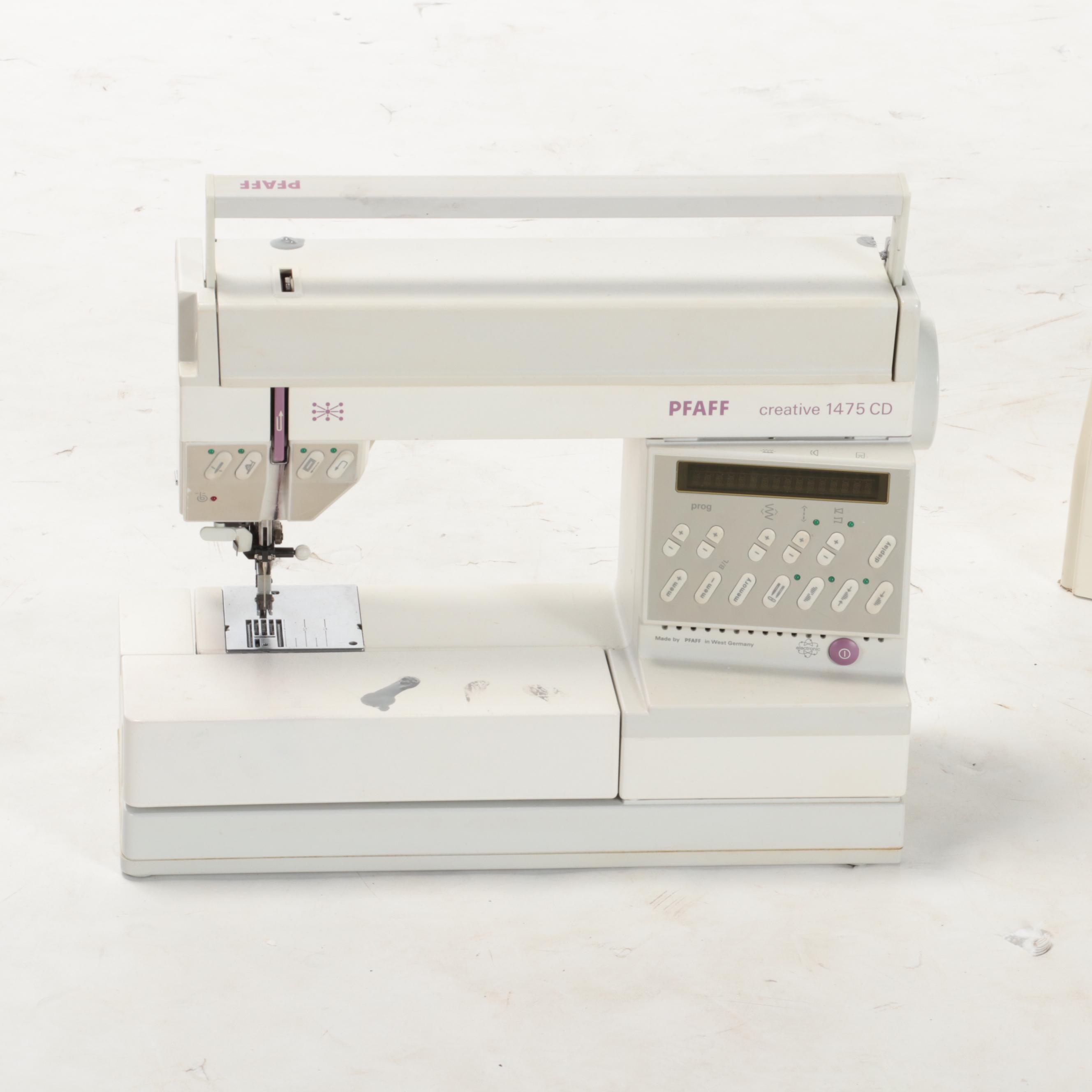 Pfaff Creative Programmable Sewing Machine with Case and Accessories