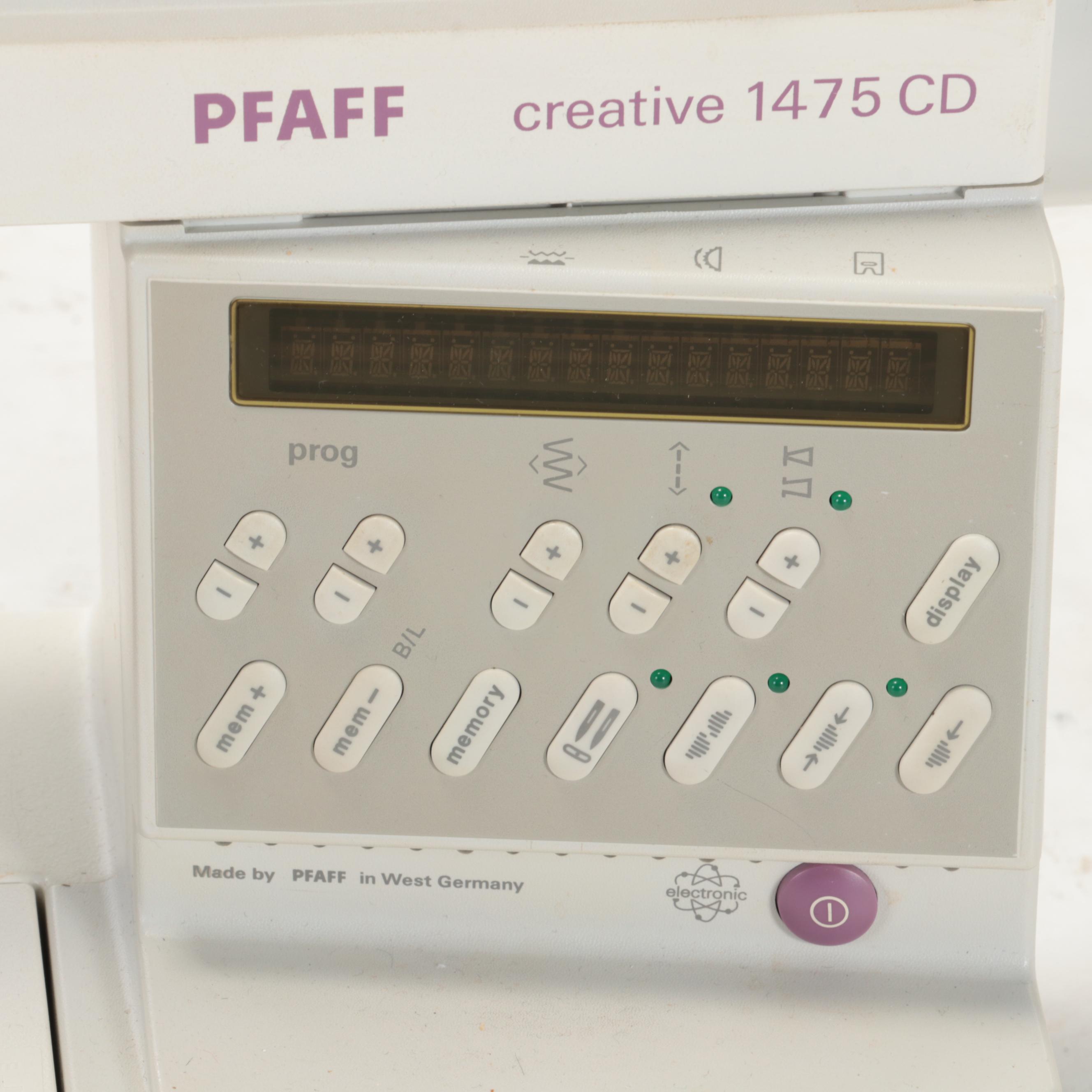 Pfaff Creative Programmable Sewing Machine with Case and Accessories