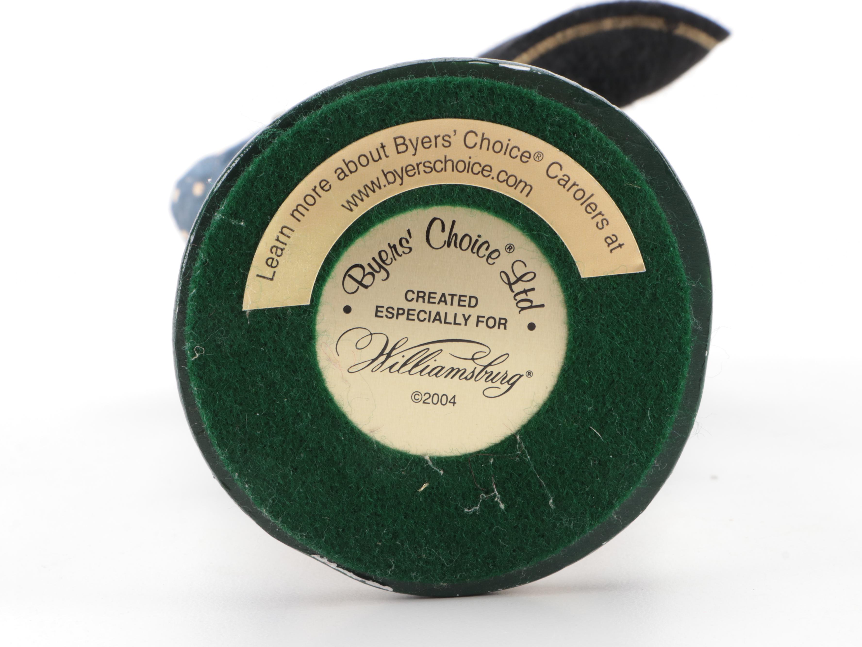 Byers' Choice Ltd. Carolers Williamsburg Thanksgiving Figurines