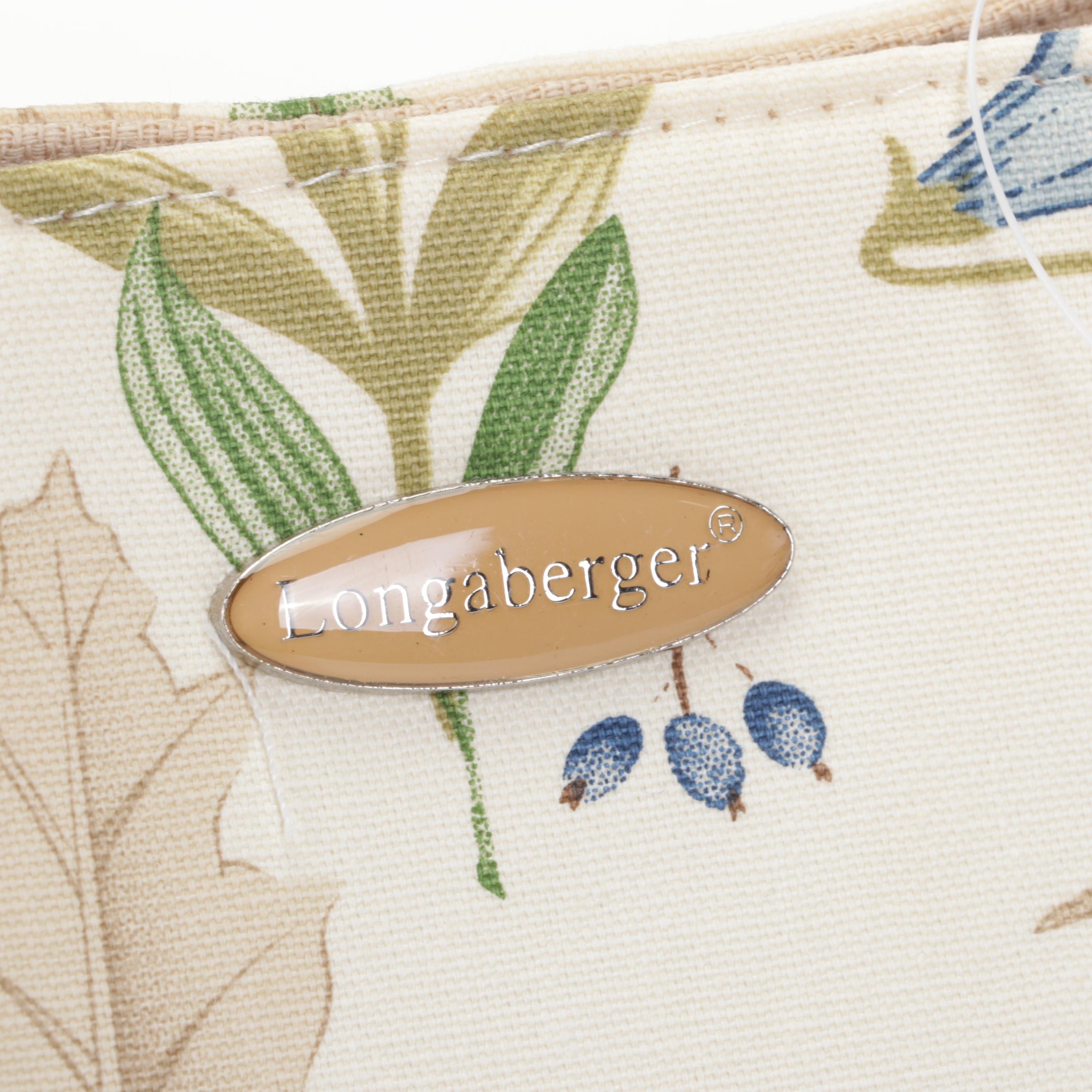 Longaberger "Woven Traditions" Ivory Ceramic Pitcher and Serveware