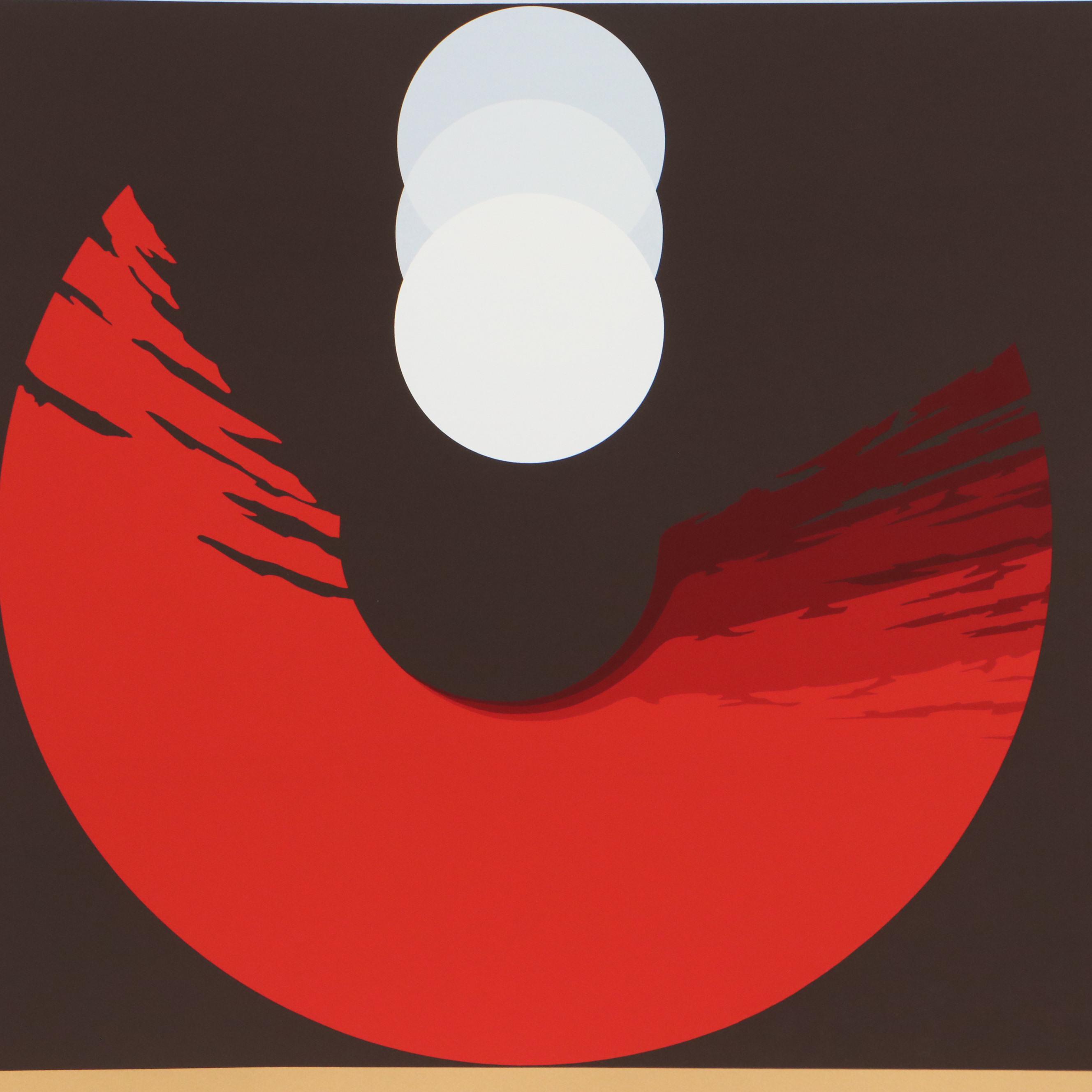 Thomas Whelan Benton Serigraph "Evolution Series - Red," 1981