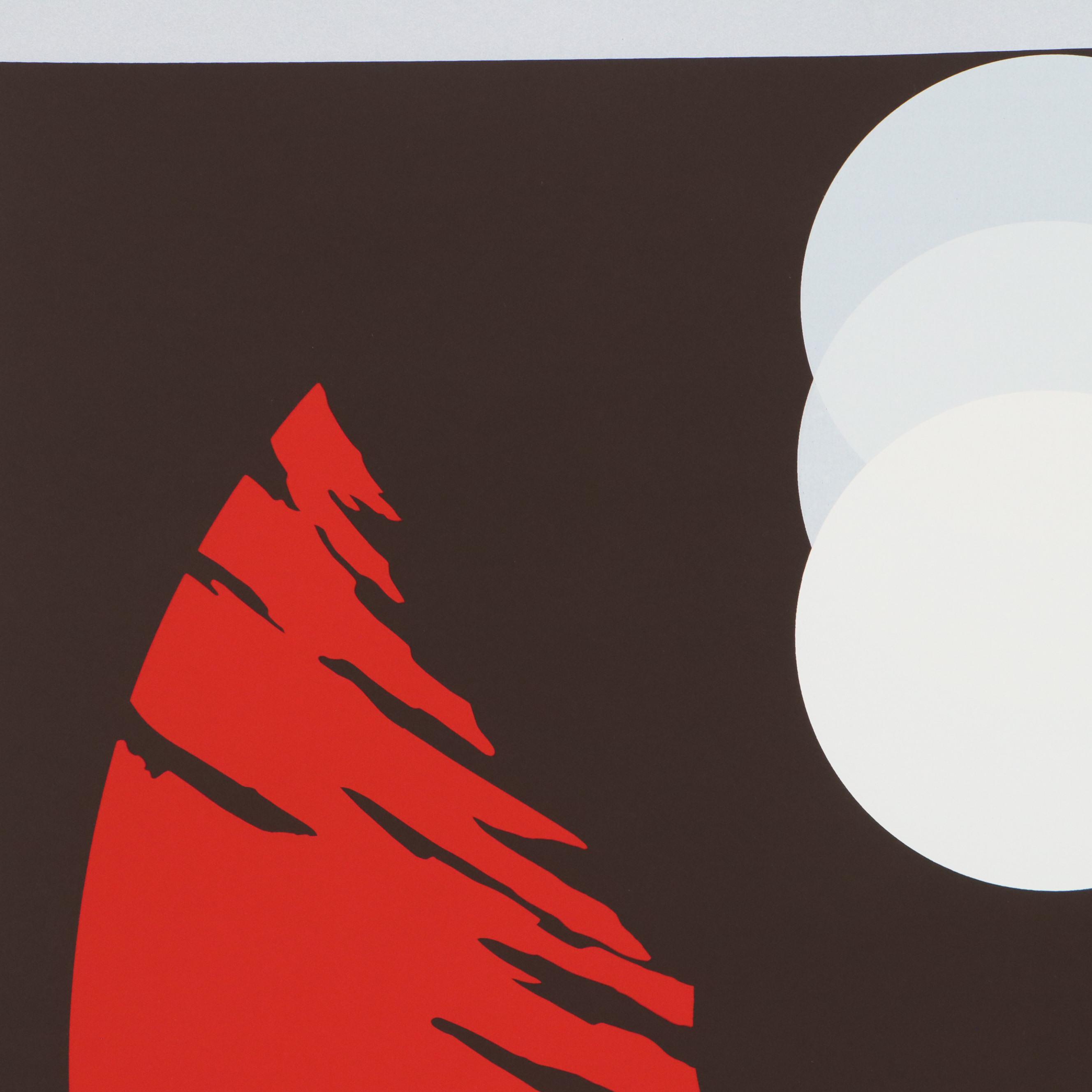 Thomas Whelan Benton Serigraph "Evolution Series - Red," 1981