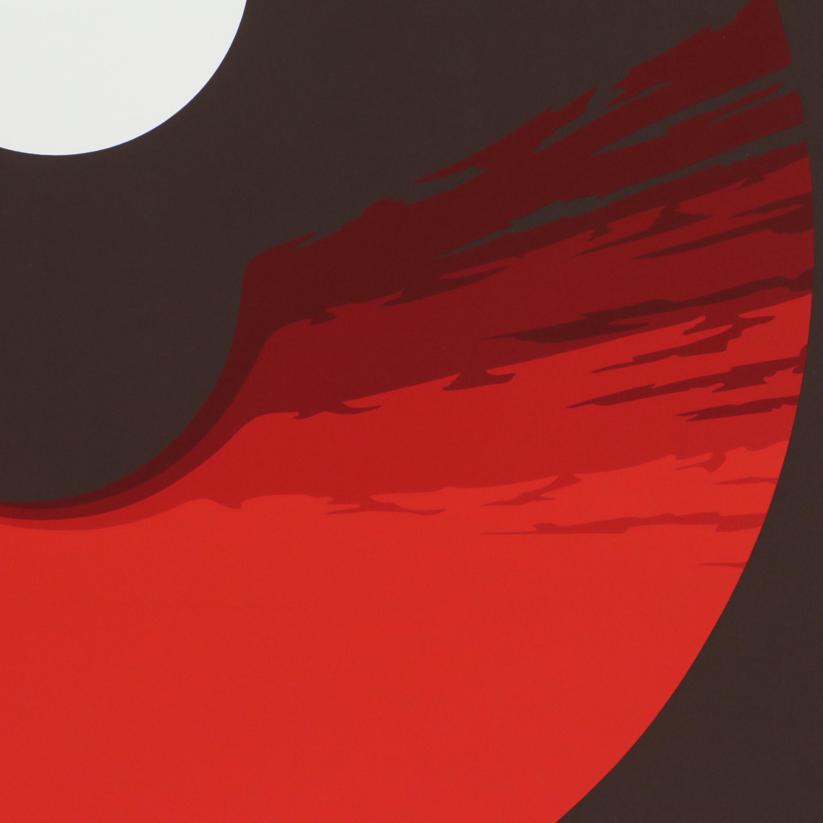 Thomas Whelan Benton Serigraph "Evolution Series - Red," 1981