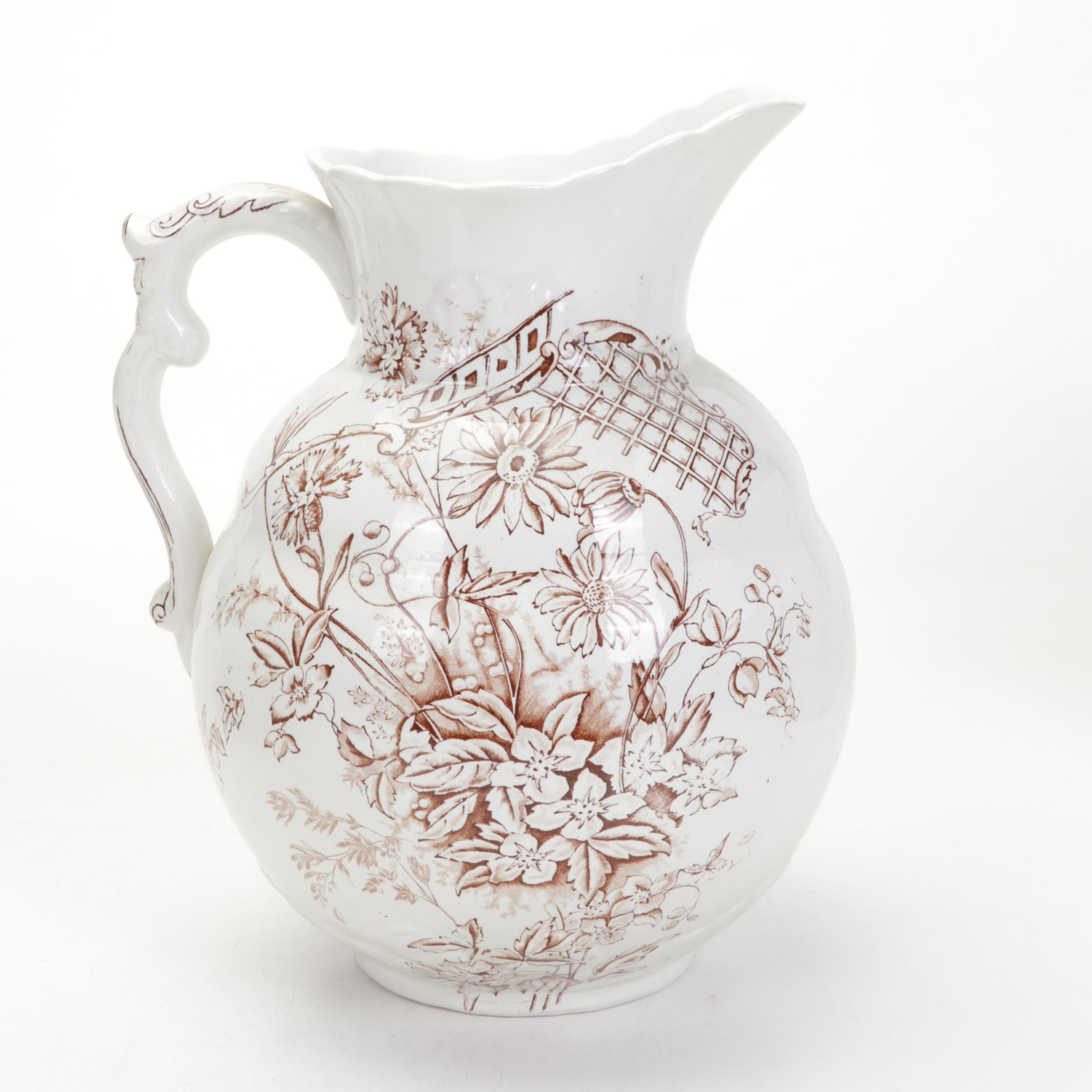 Porcelain Royale Pitcairns Limited "Norma" Ironstone Transferware