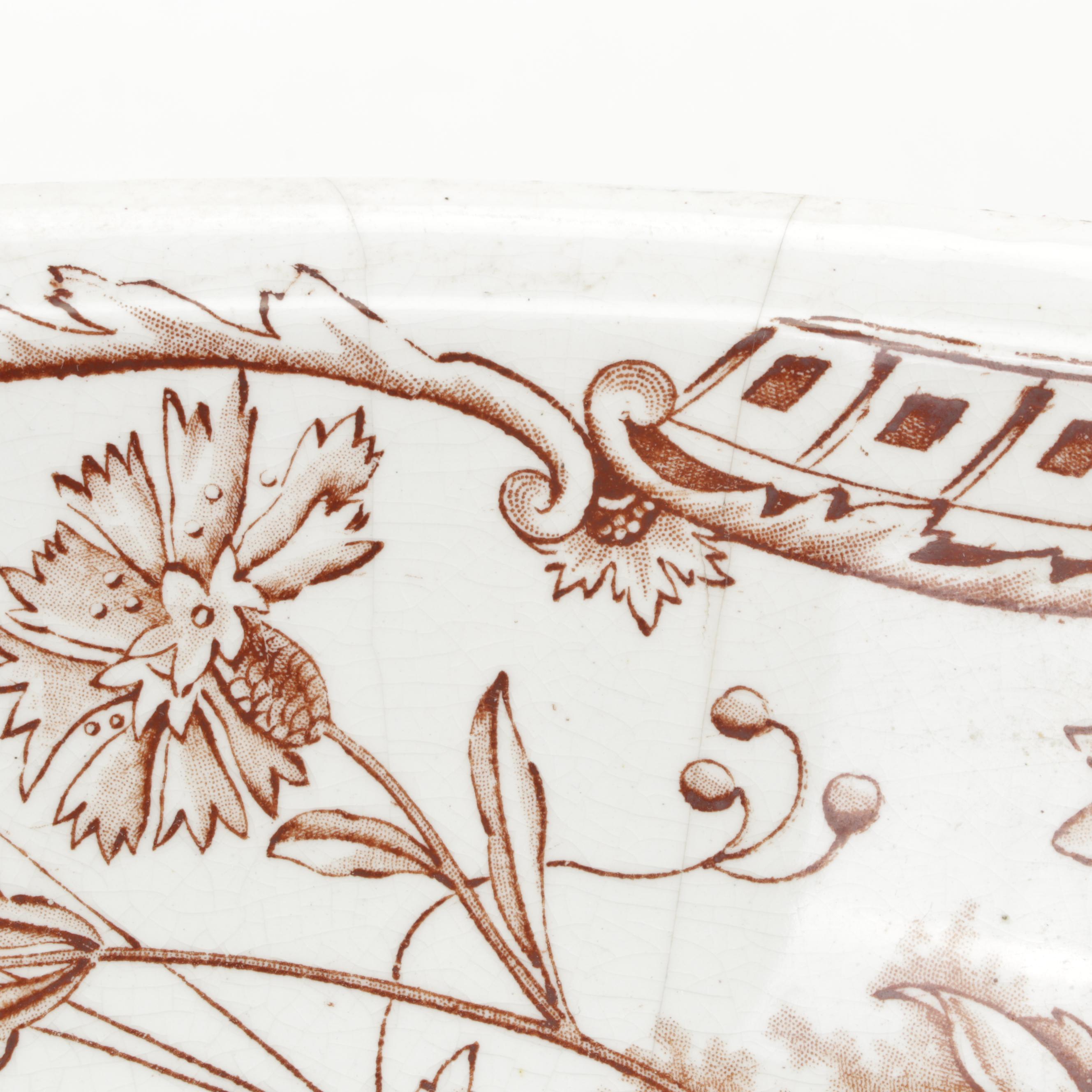 Porcelain Royale Pitcairns Limited "Norma" Ironstone Transferware