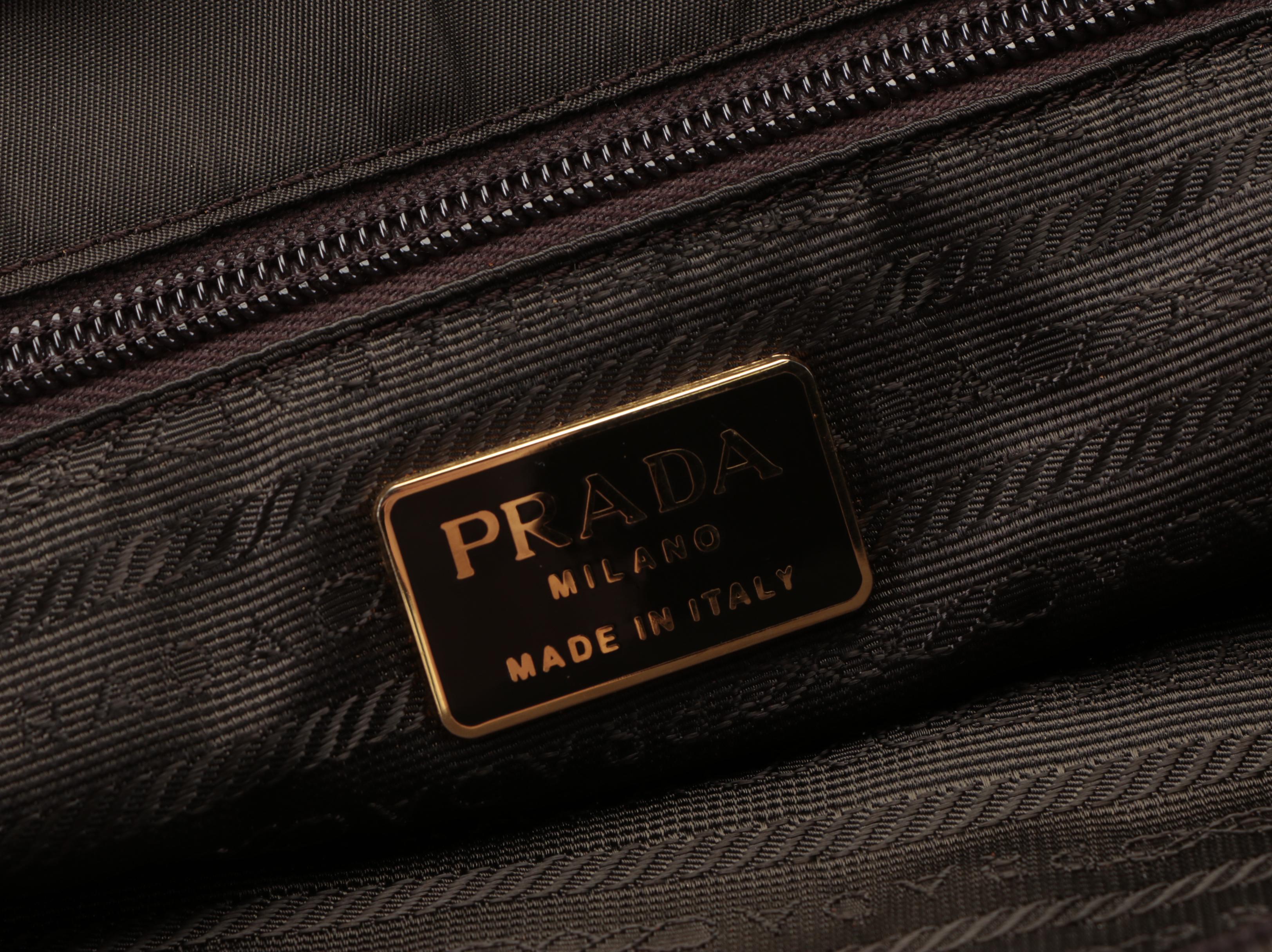Prada Sport Tote in Ebano Tessuto Nylon