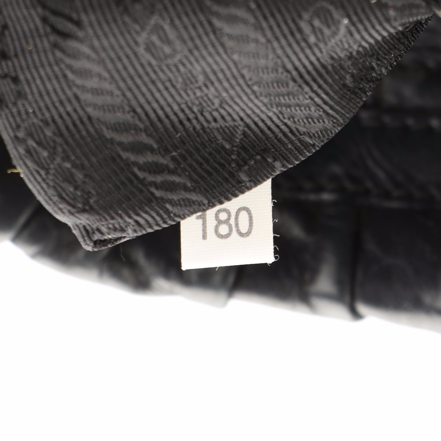 Prada Bow Handbag in Black Leather