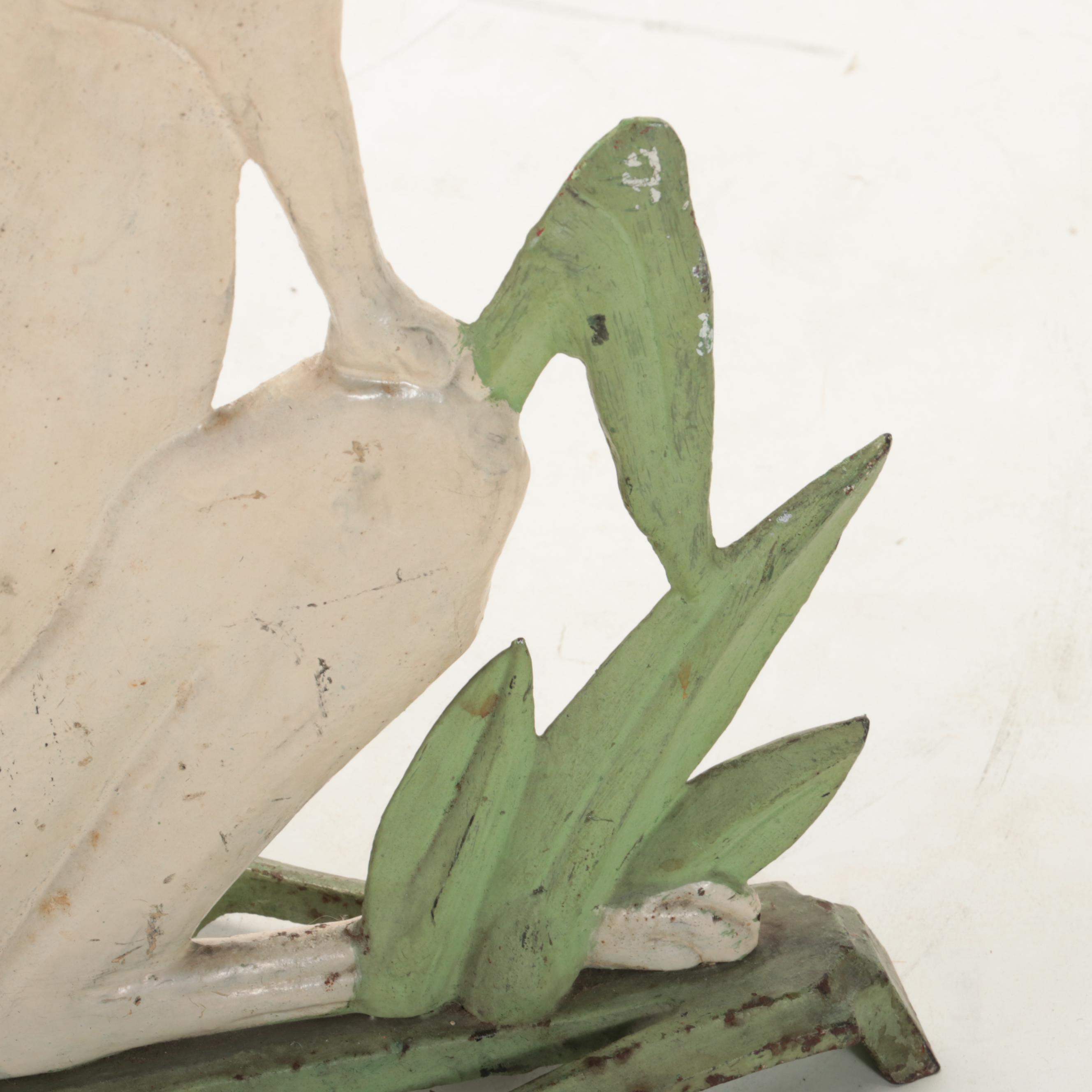 Metal Rabbit Plant Stand