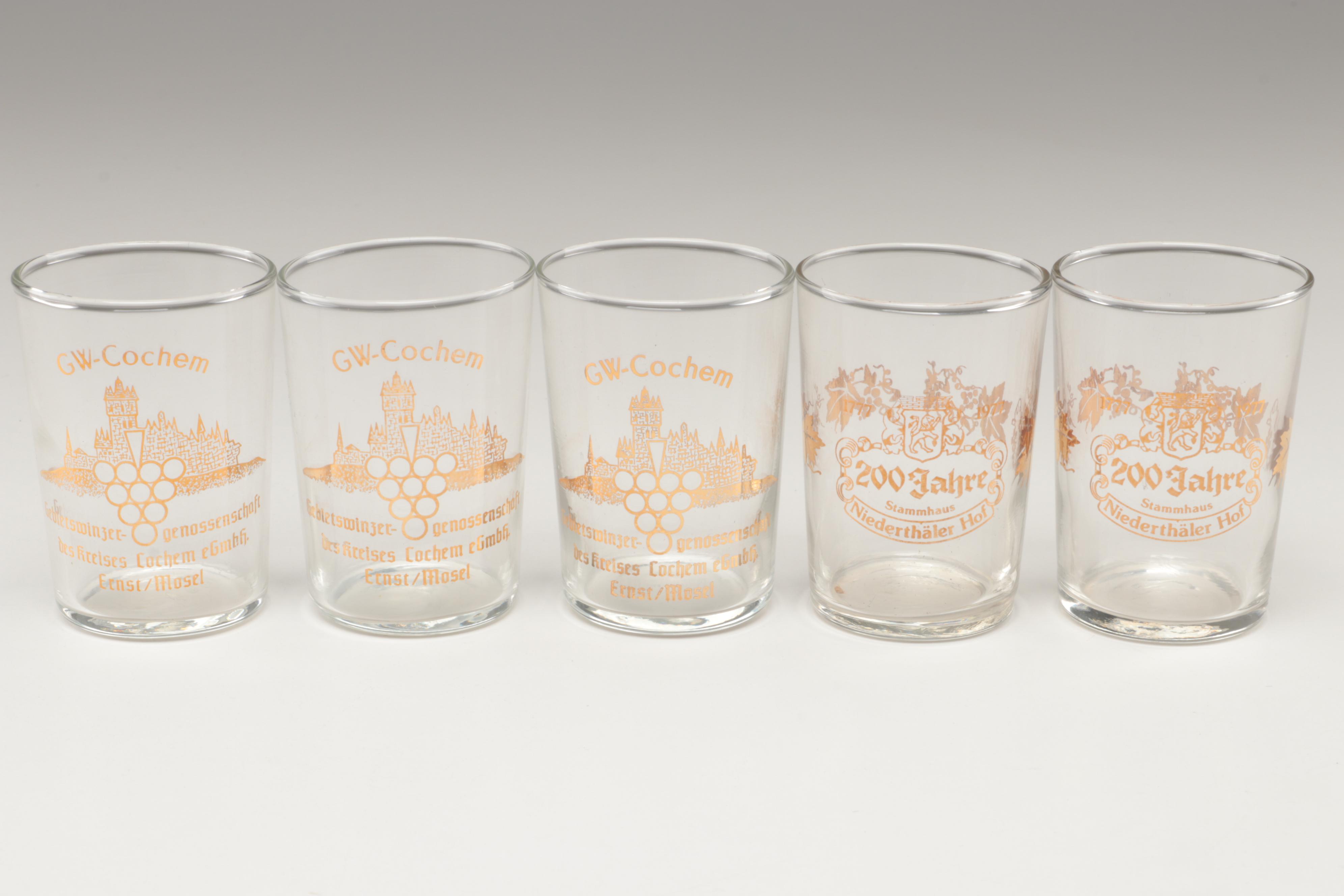 Pieroth 1675 and Other German Wine Glasses