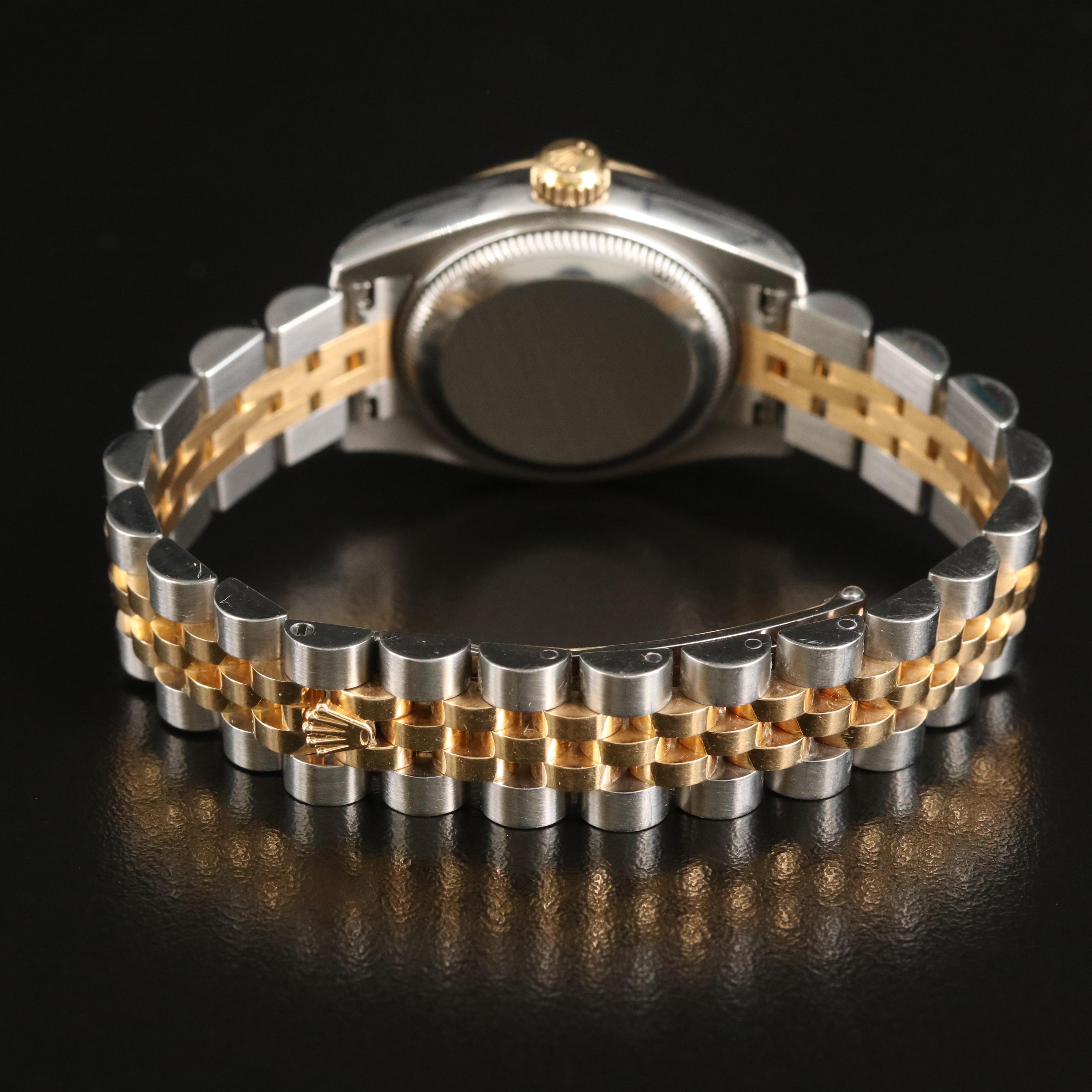 Rolex Oyster Perpetual Datejust White Roman Dial Watch