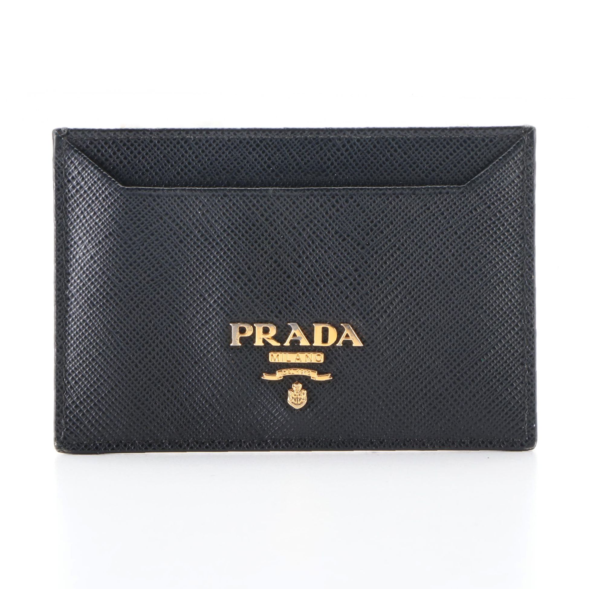 Prada Cardholder in Black Saffiano Leather