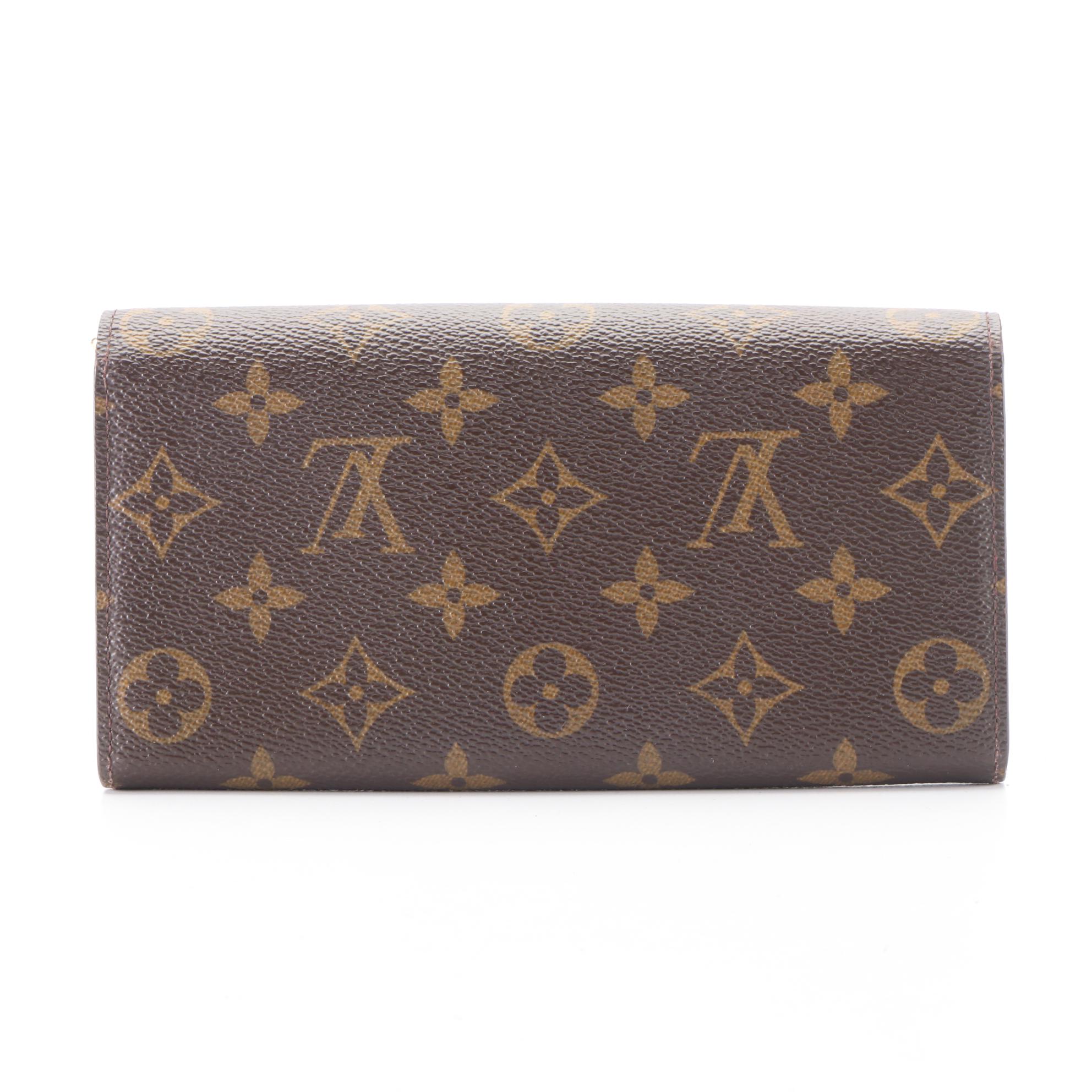 Louis Vuitton Limited Edition Sarah Wallet with Leopard Print Leather Interior