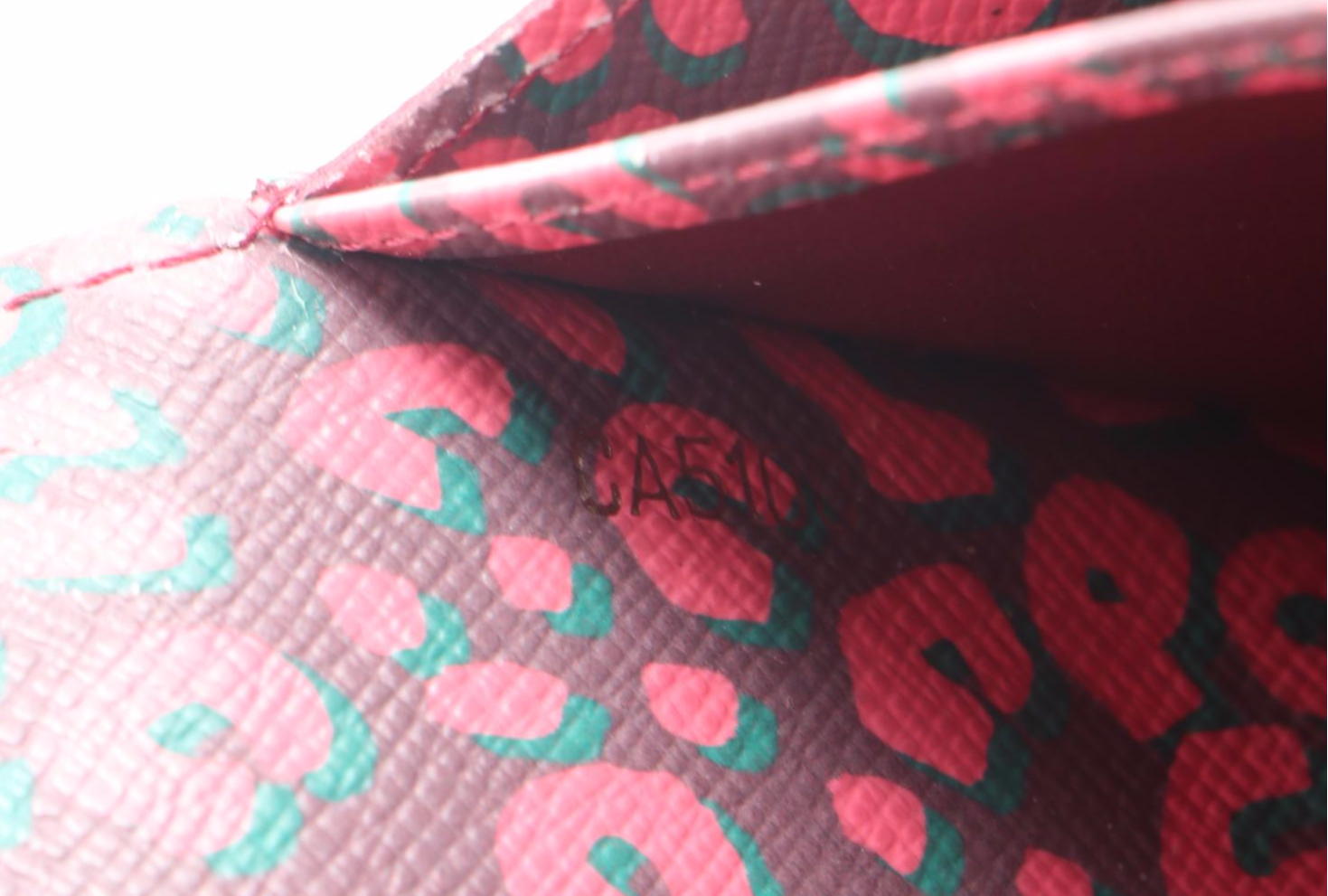 Louis Vuitton Limited Edition Sarah Wallet with Leopard Print Leather Interior