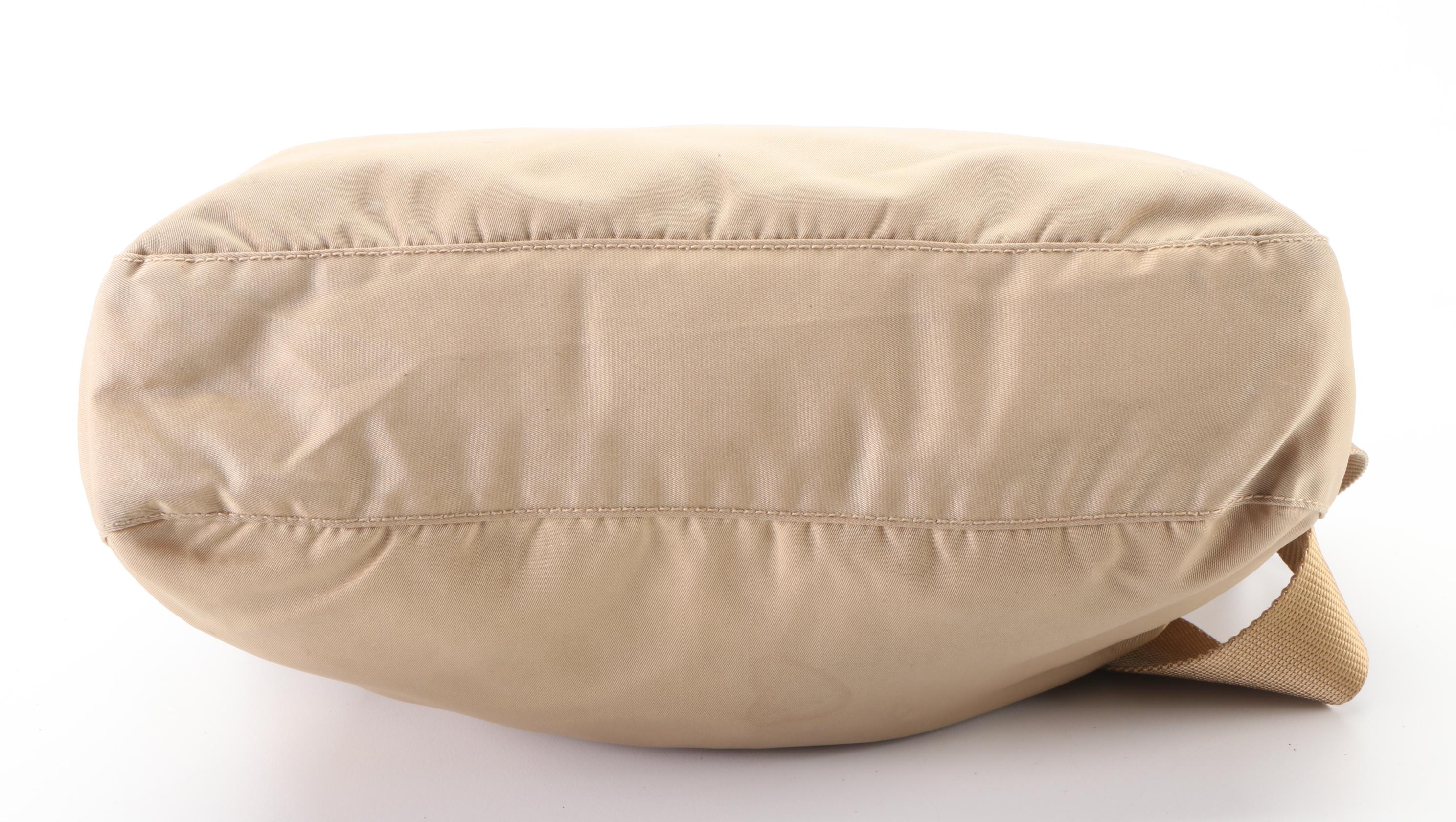 Prada Crossbody Bag in Beige Nylon Twill