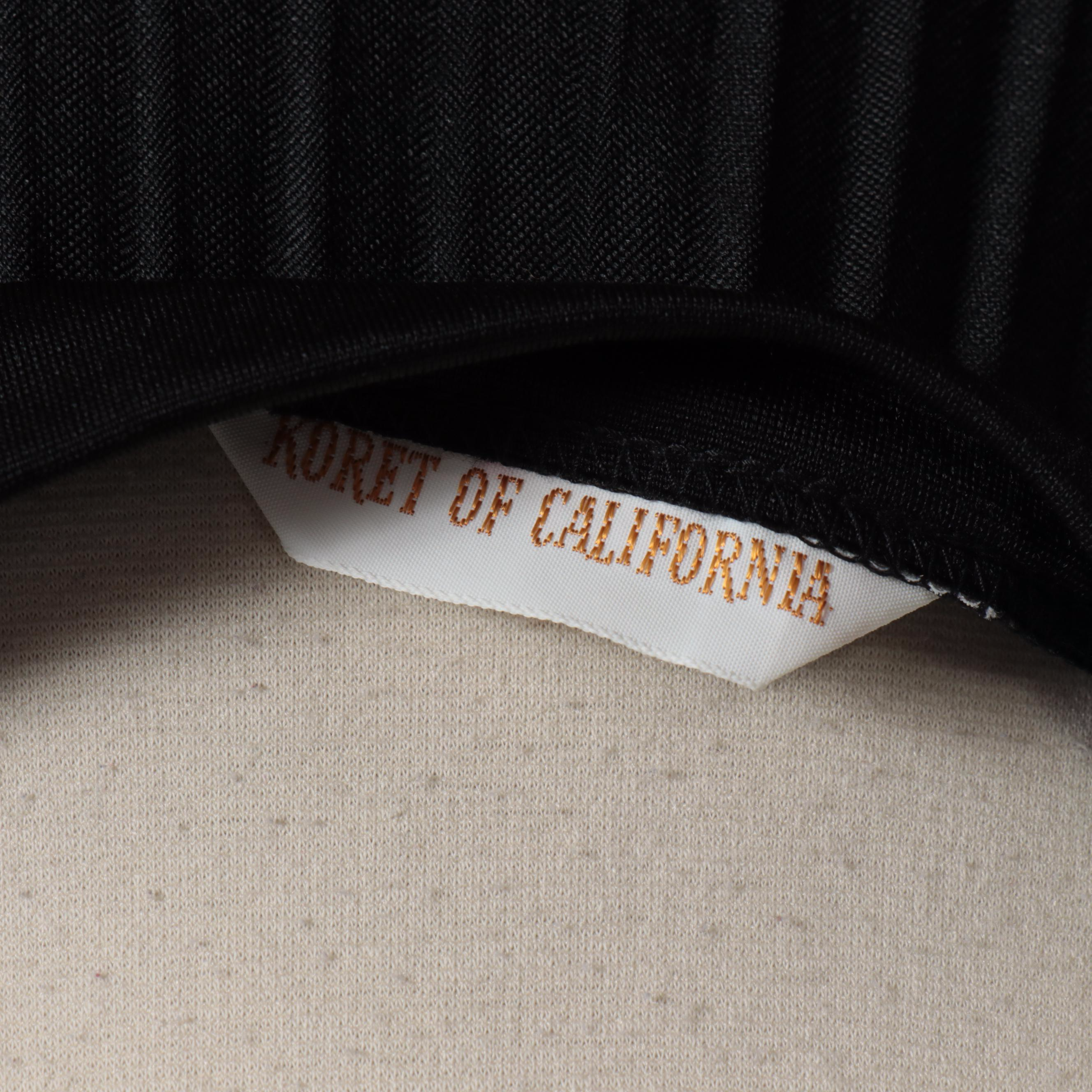 Aljean of Canada Plaid Wool Skirt and Koret of California Pleated Skirt in Black