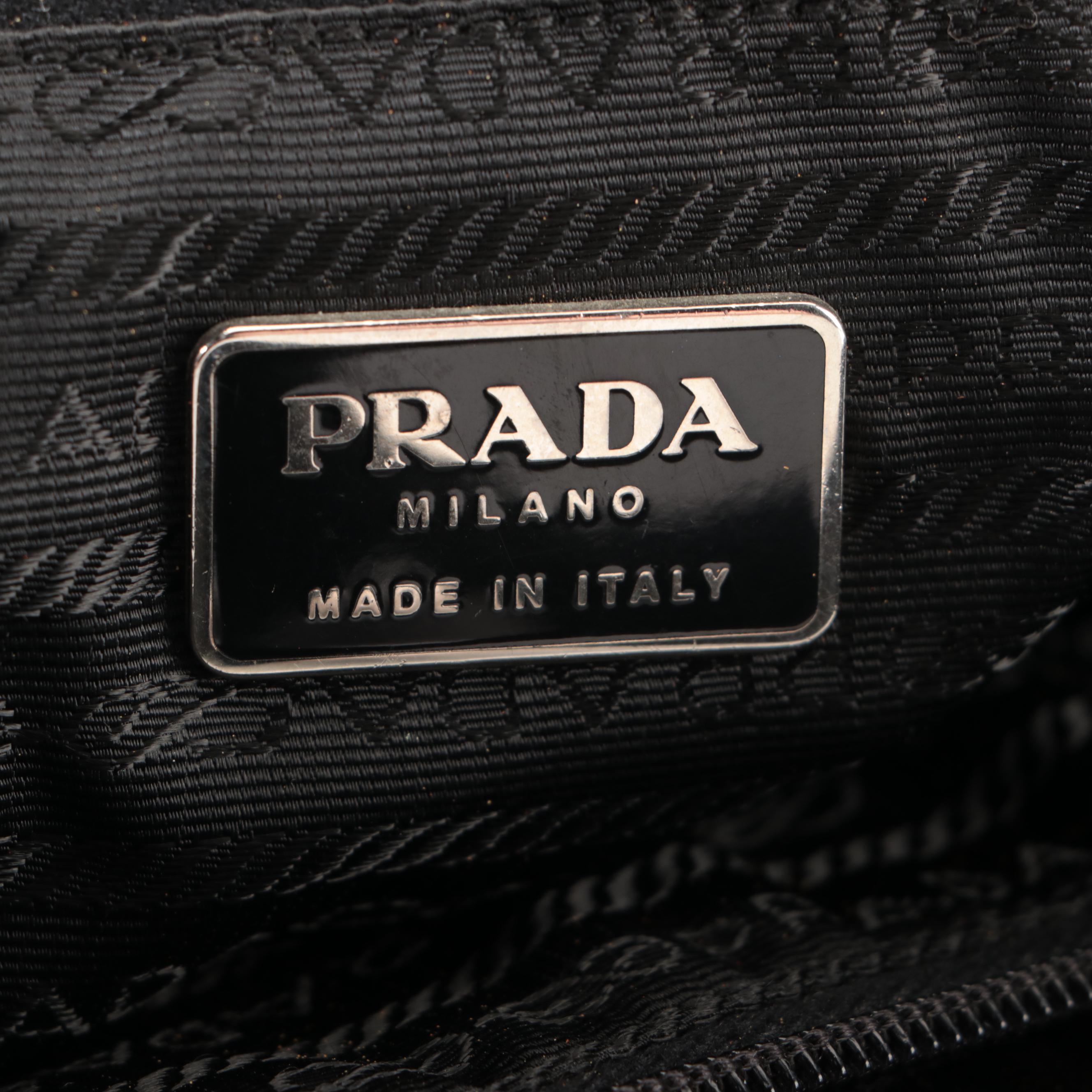 Prada Shoulder Bag in Black Tessuto Nylon