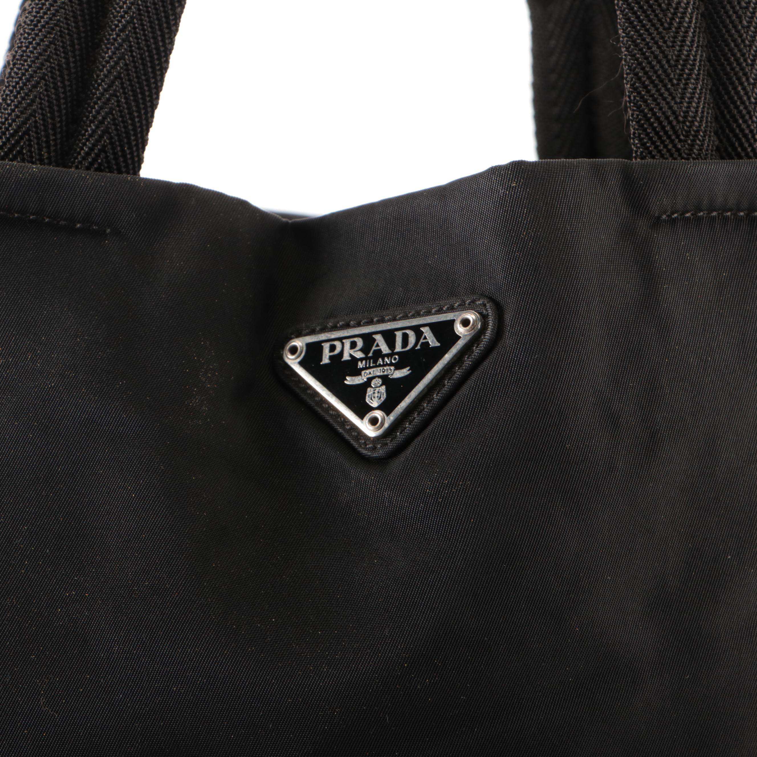 Prada Shoulder Bag in Black Tessuto Nylon