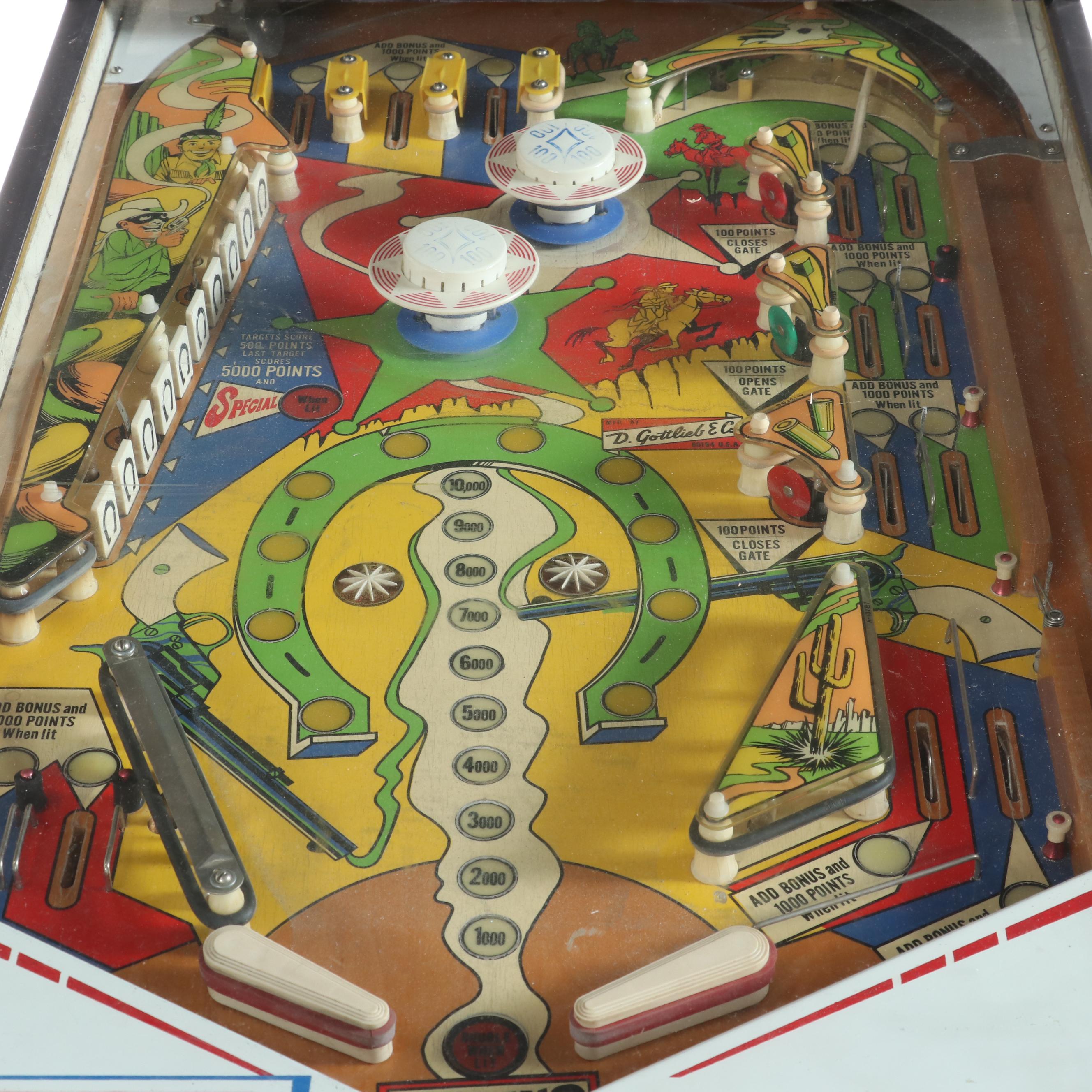 Gottlieb's "Lawman" Two Player Pinball Machine