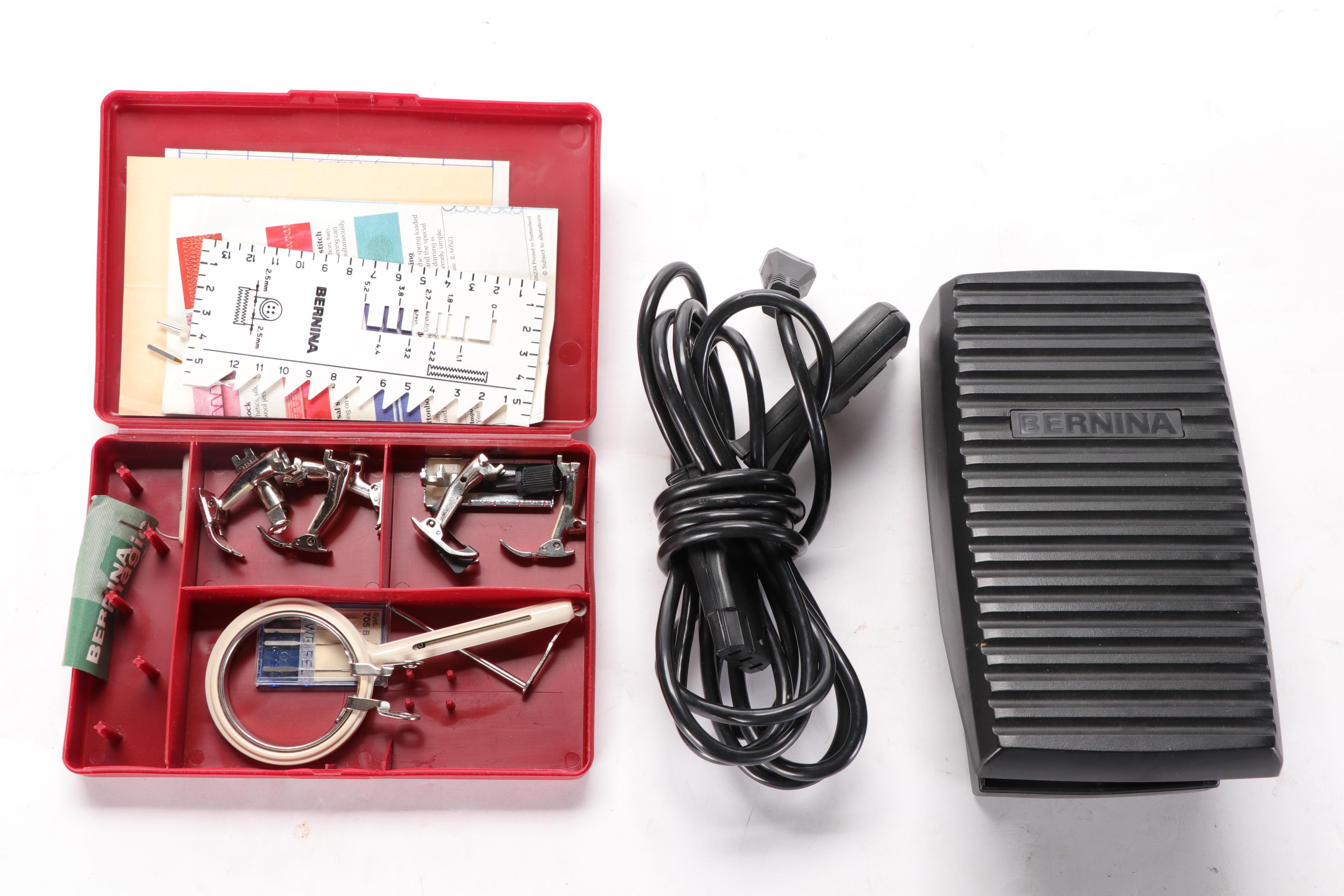 Bernina Electronic Sewing Machine With Case and Accessories