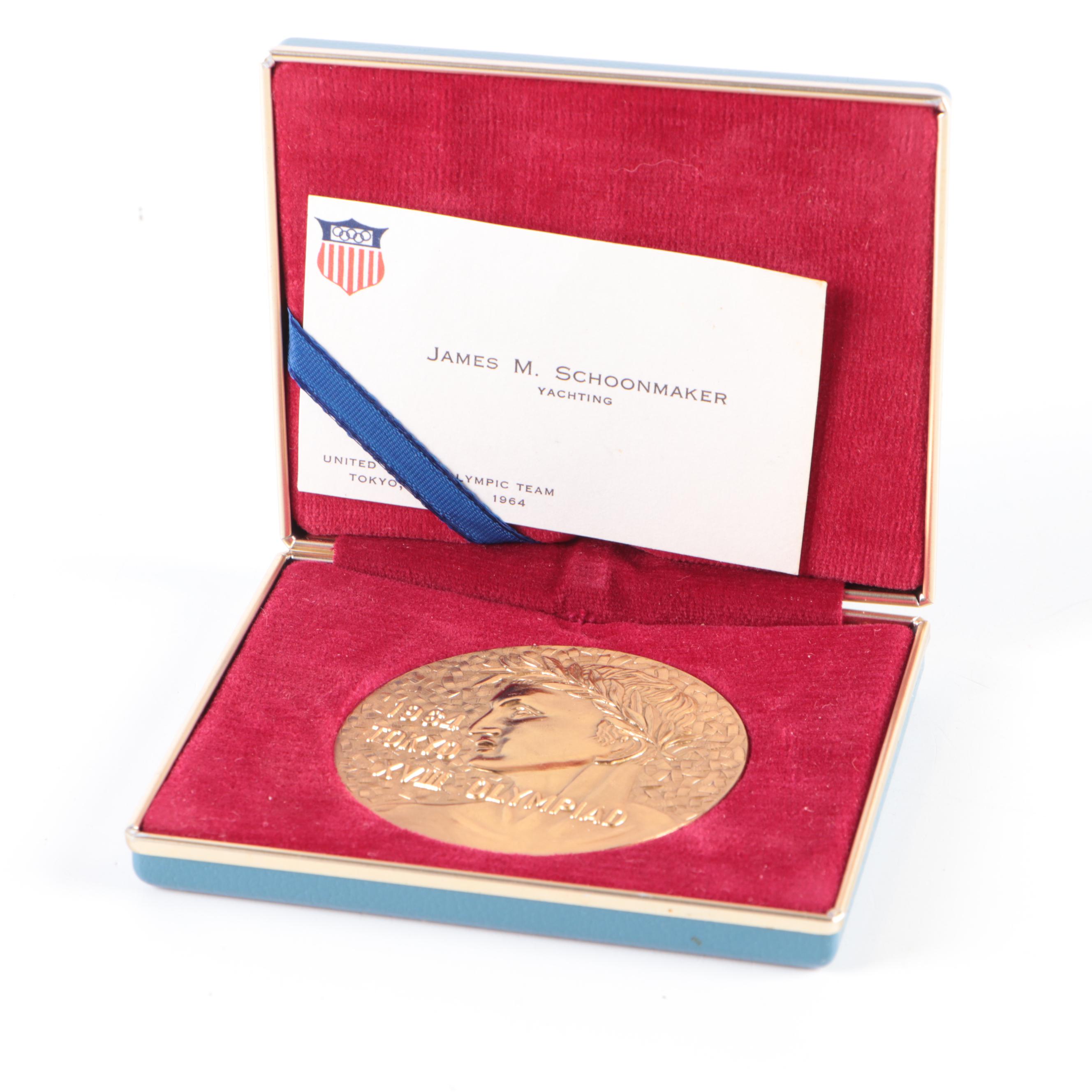 James M. Schoonmaker II Olympic Sailing Sport Medal and Badge Collection