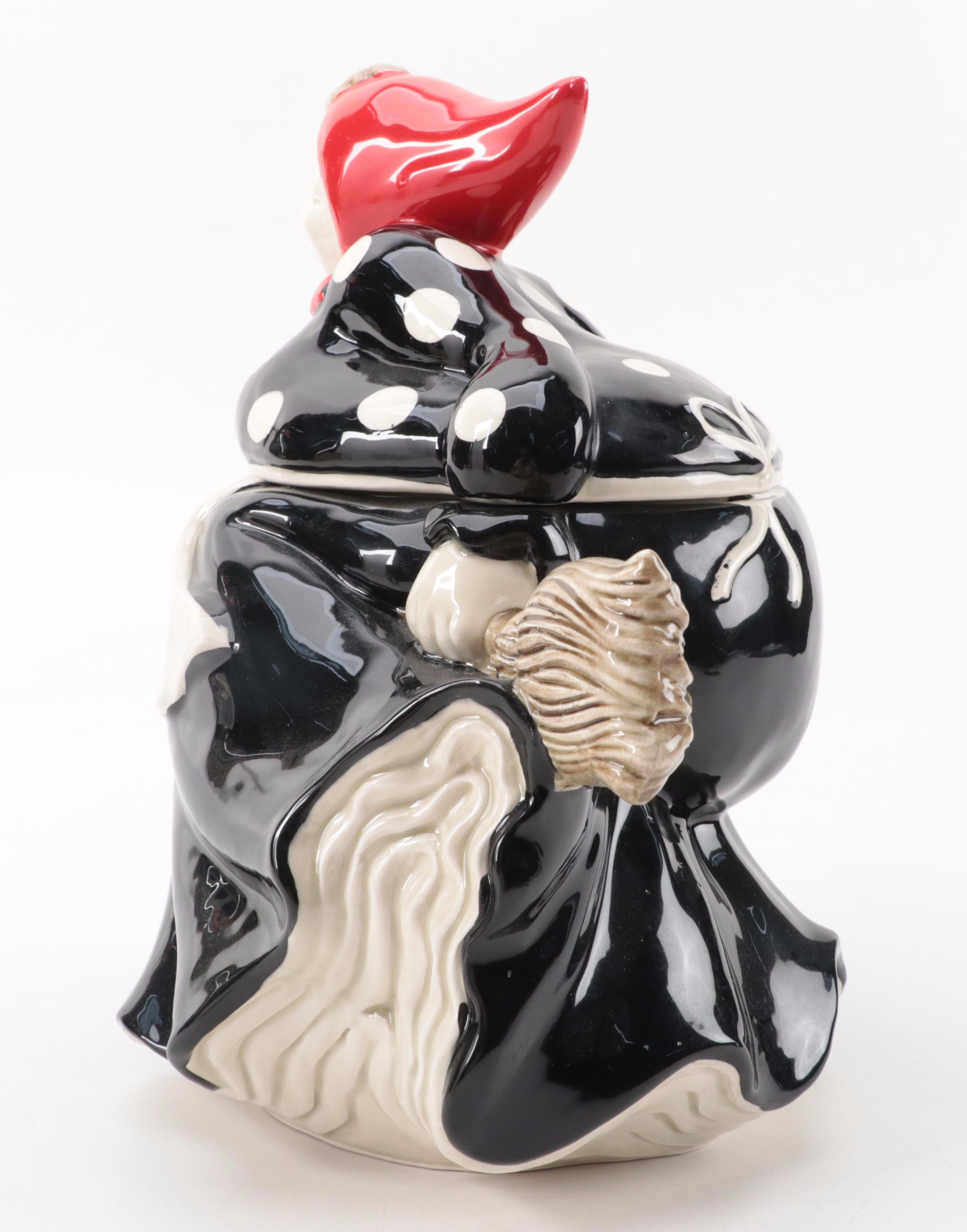 Fitz and Floyd "Kitchen Witch" Ceramic Teapot, Cups, Candle Holder and More