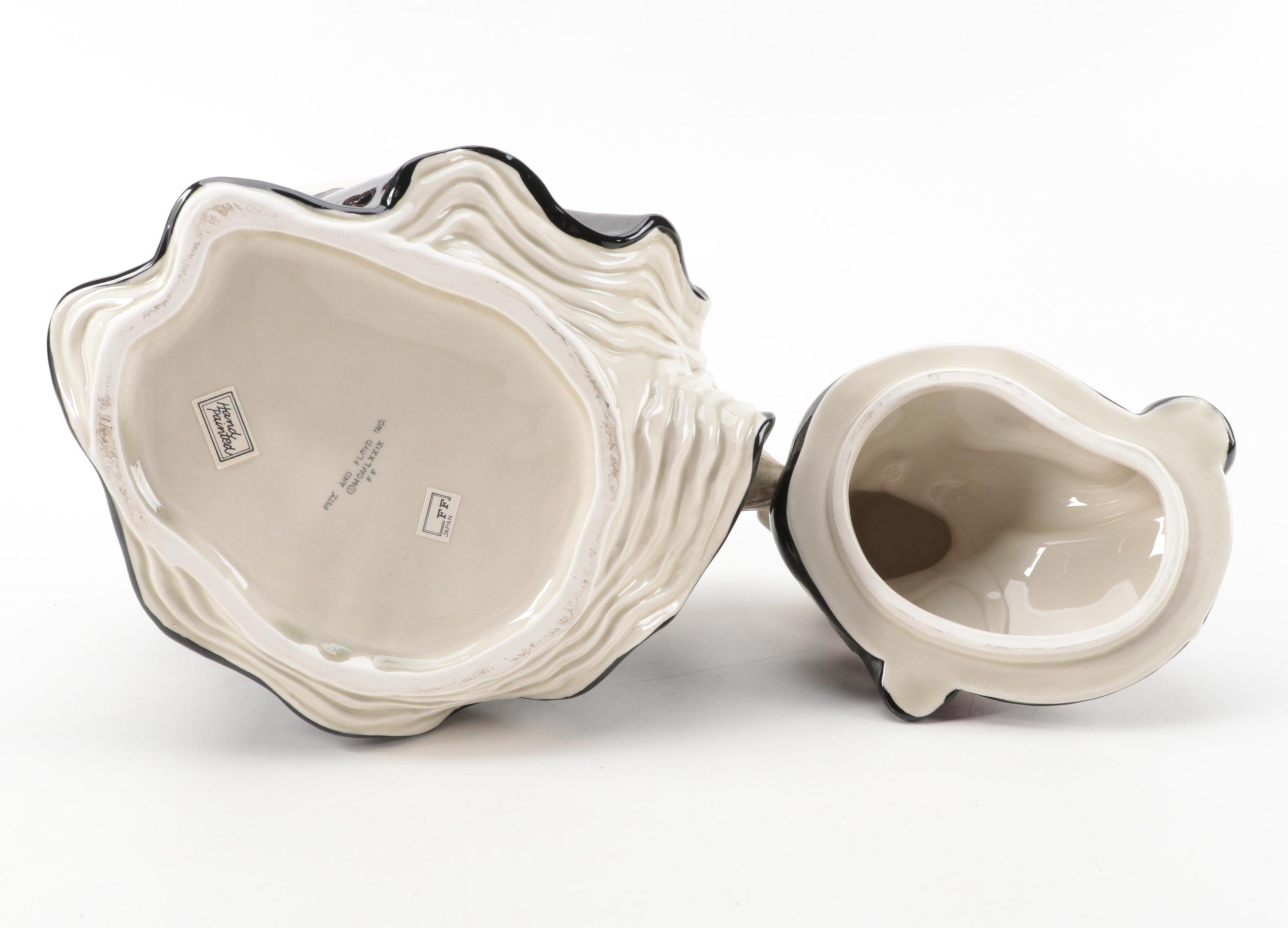 Fitz and Floyd "Kitchen Witch" Ceramic Teapot, Cups, Candle Holder and More