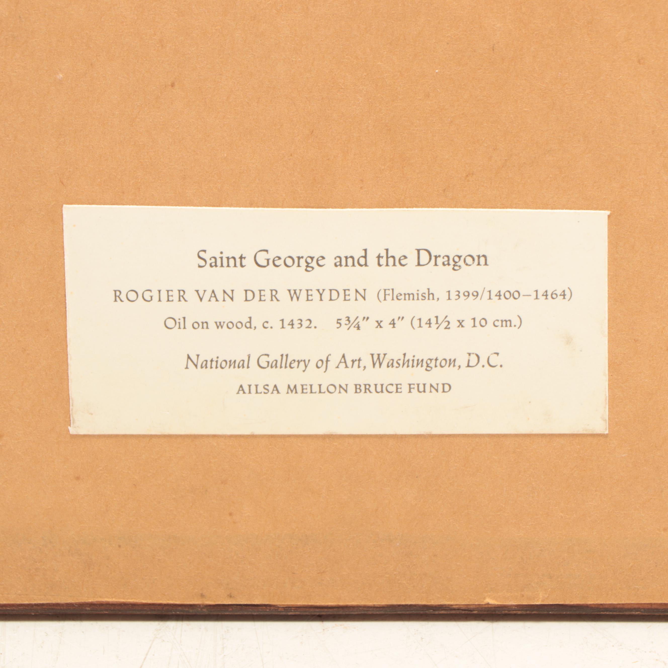 Digital Print After Rogier van der Weyden "Saint George and the Dragon"