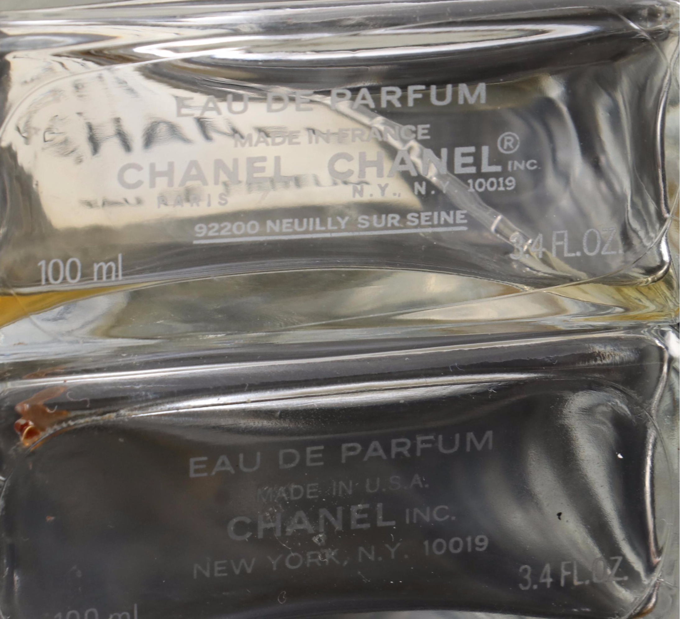 Chanel No. 5 Glass Perfume Bottles