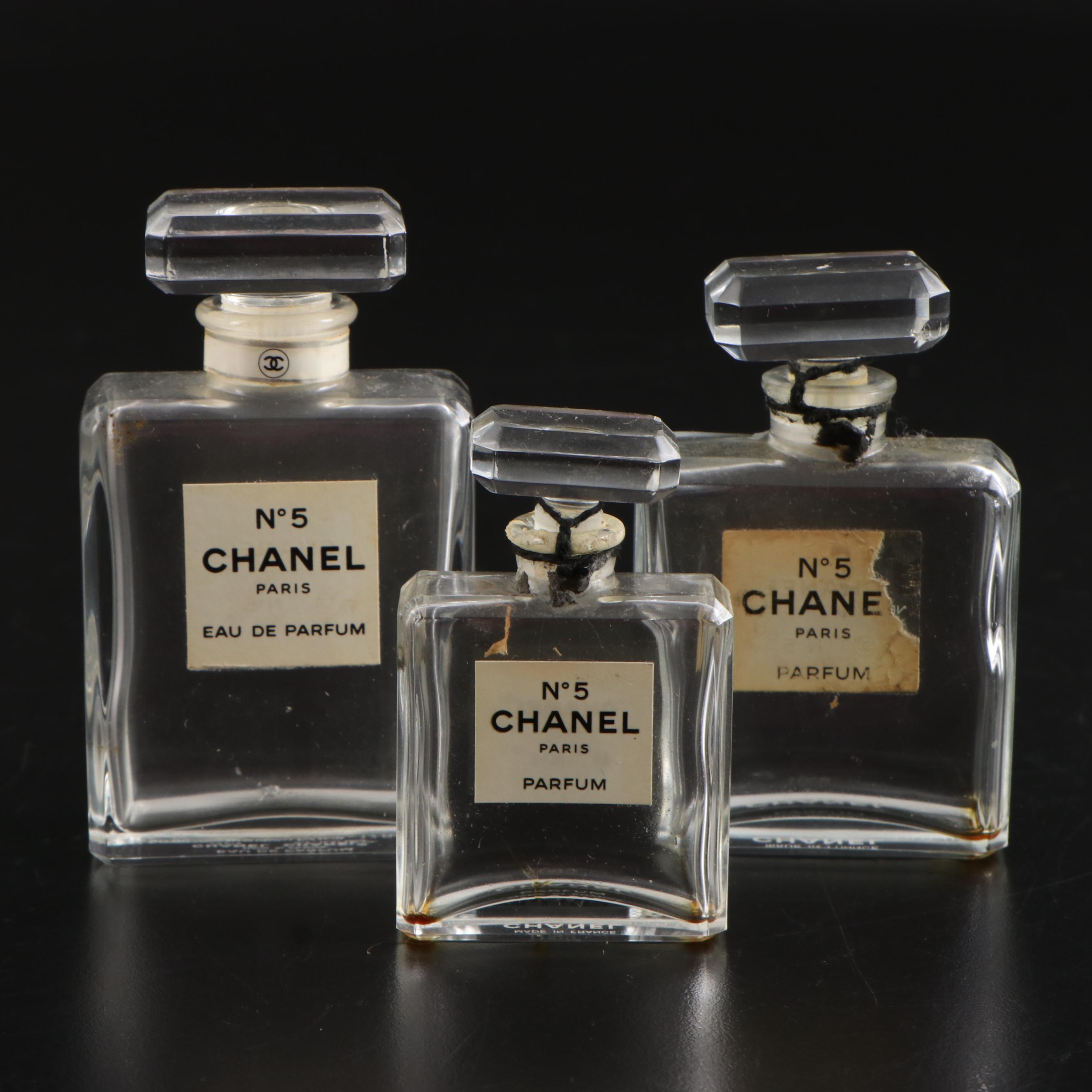 Chanel No. 5 Glass Perfume Bottles