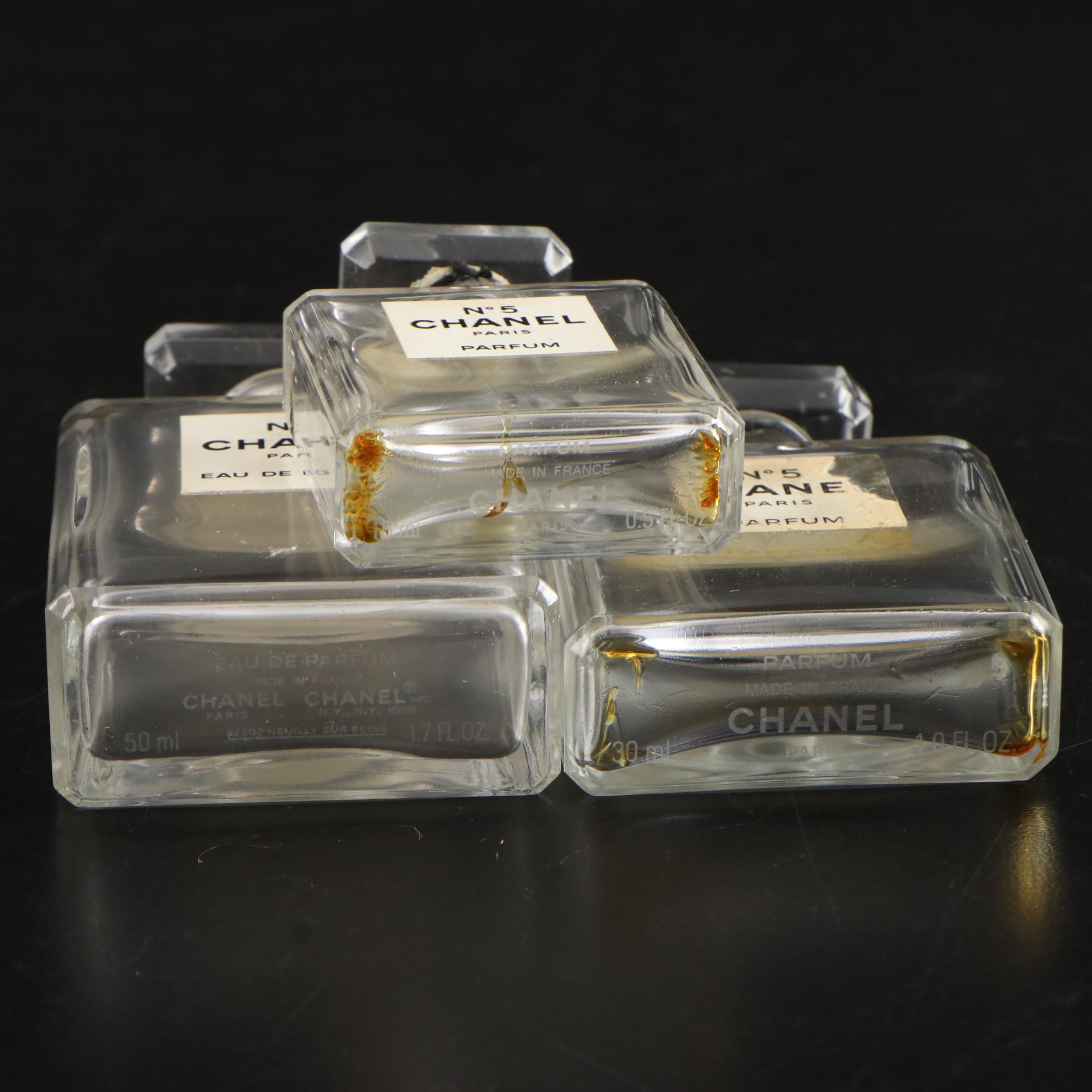 Chanel No. 5 Glass Perfume Bottles