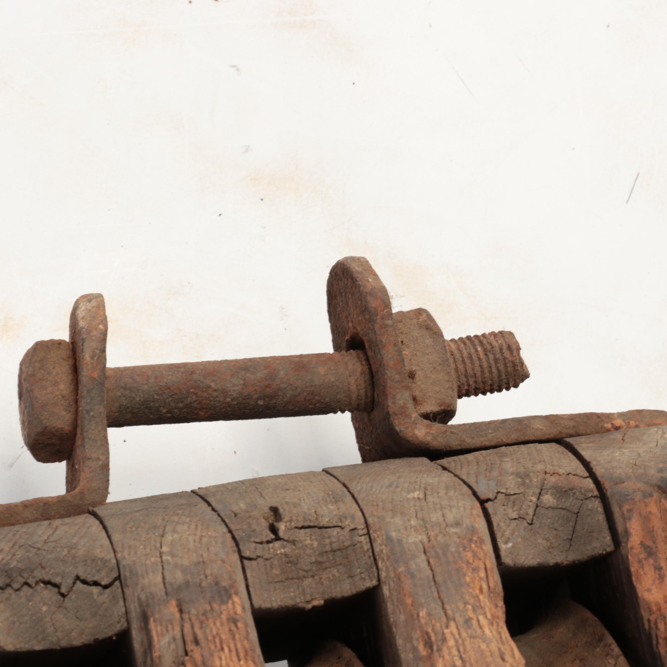 Triple Block Tackle Pulley, Late 19th to Early 20th Century