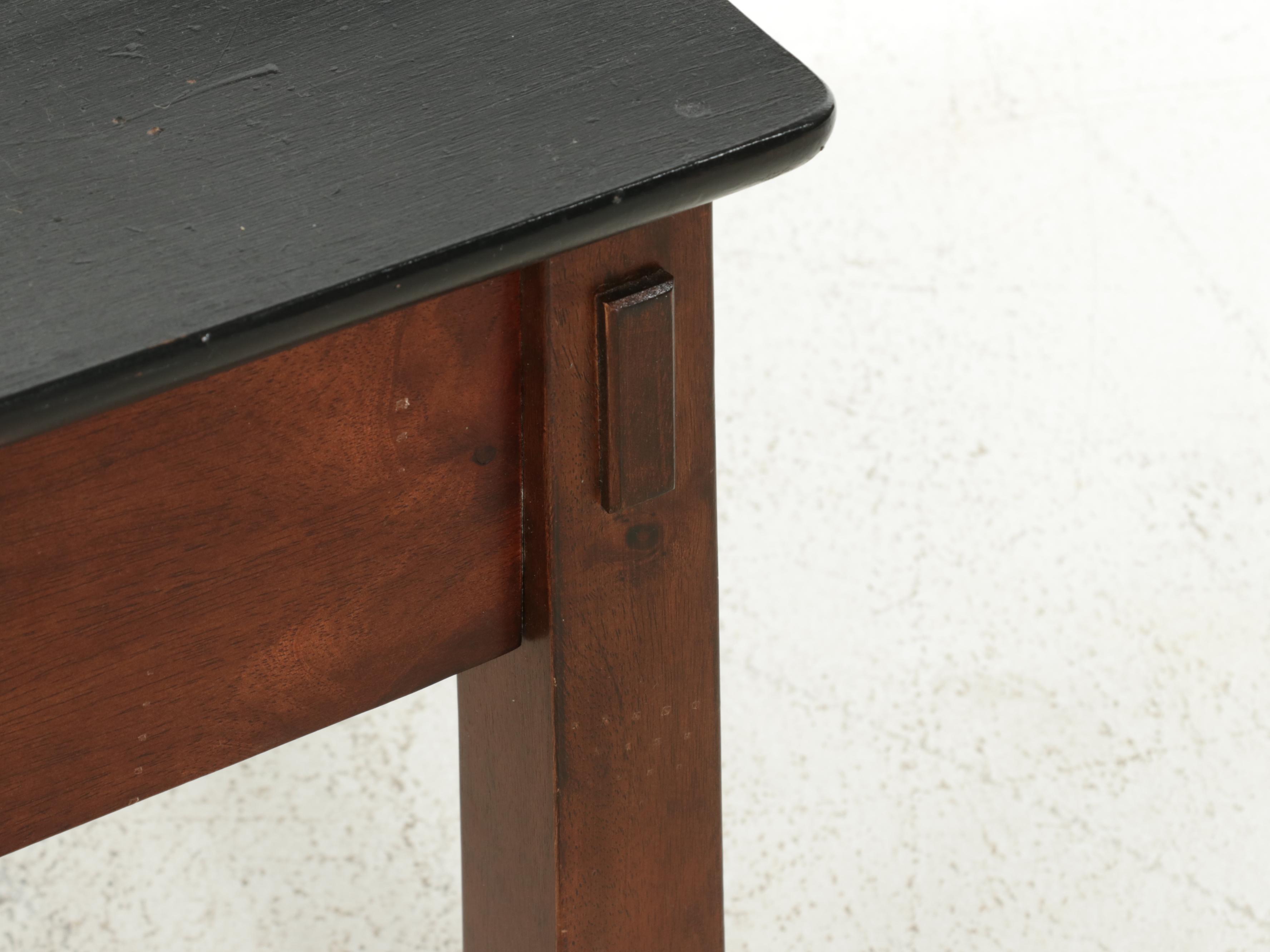 American Signature Single-Drawer Coffee Table with Ebonized Wood Top