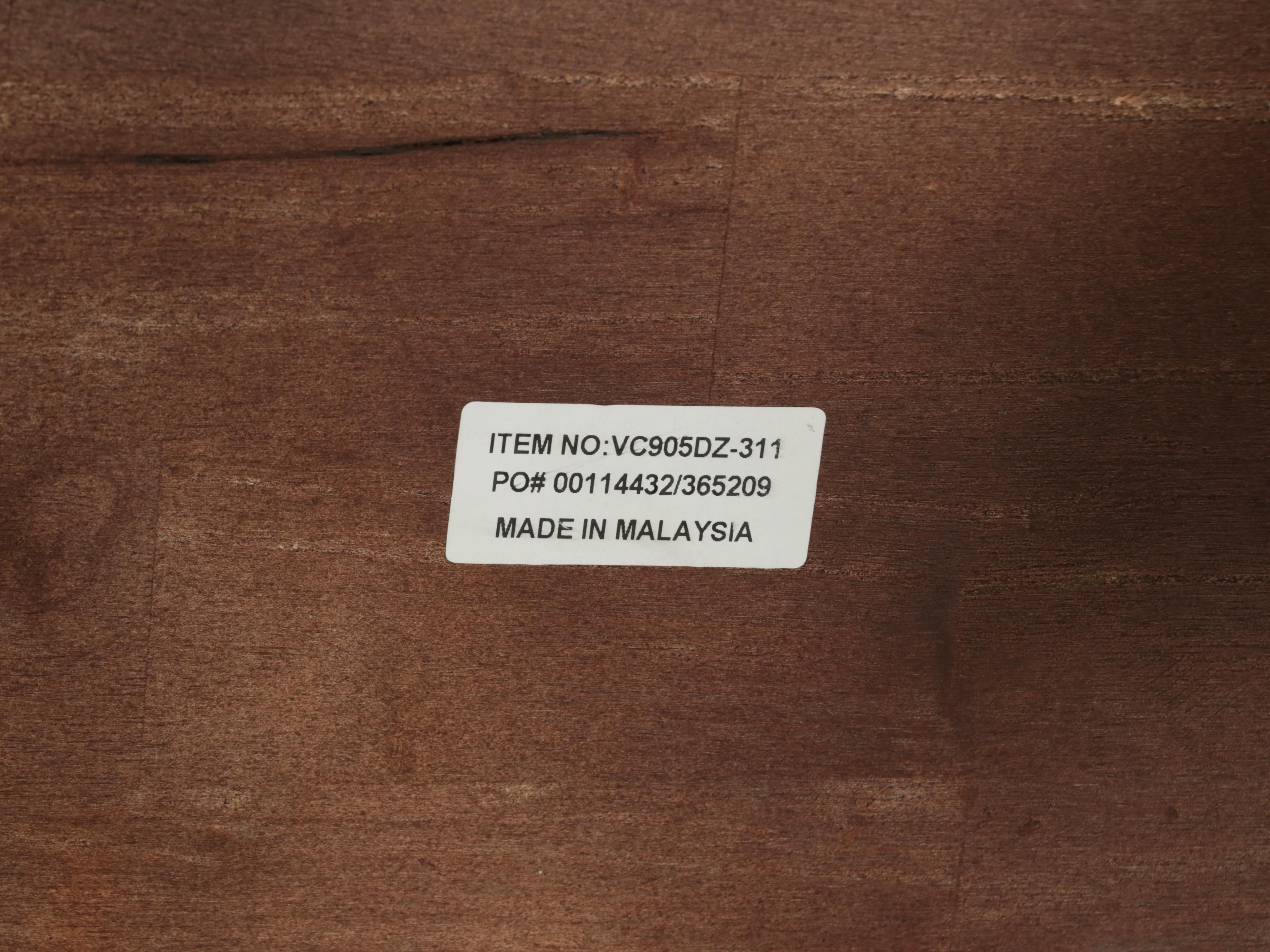 American Signature Single-Drawer Coffee Table with Ebonized Wood Top