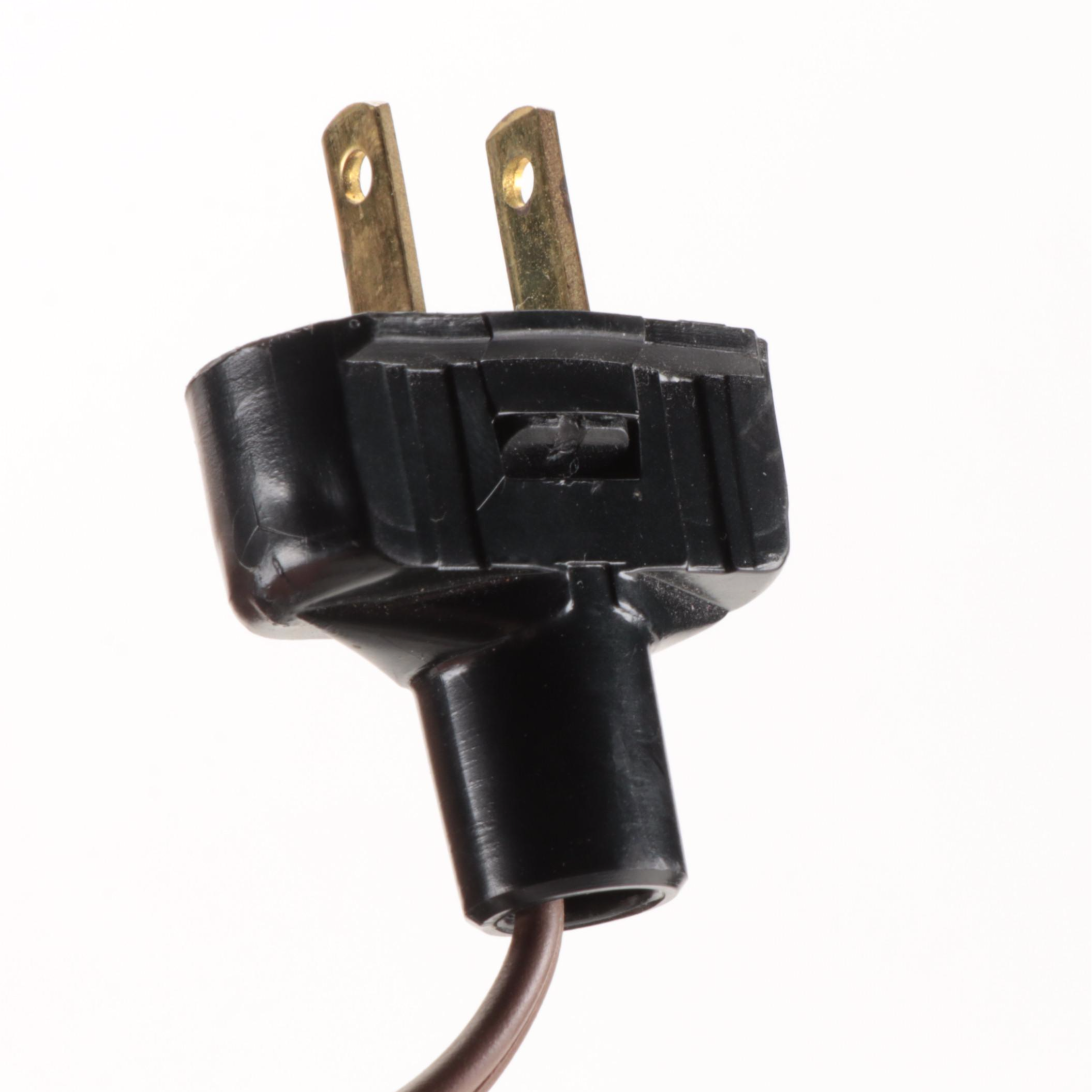 Wooden Shade Modernist Style Sculptural Accent Lamp