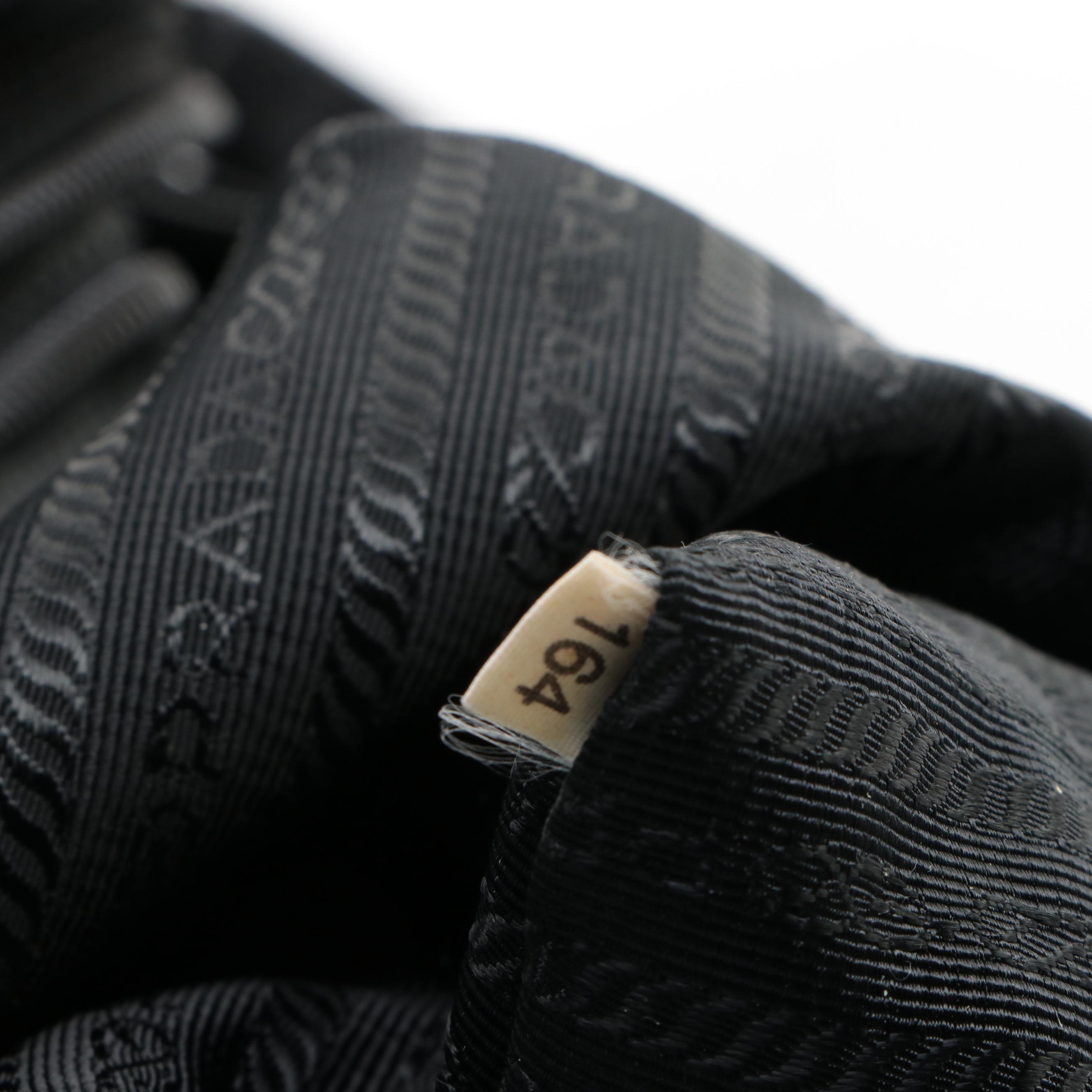 Prada Crossbody Bag in Black Tessuto Nylon and Saffiano Leather