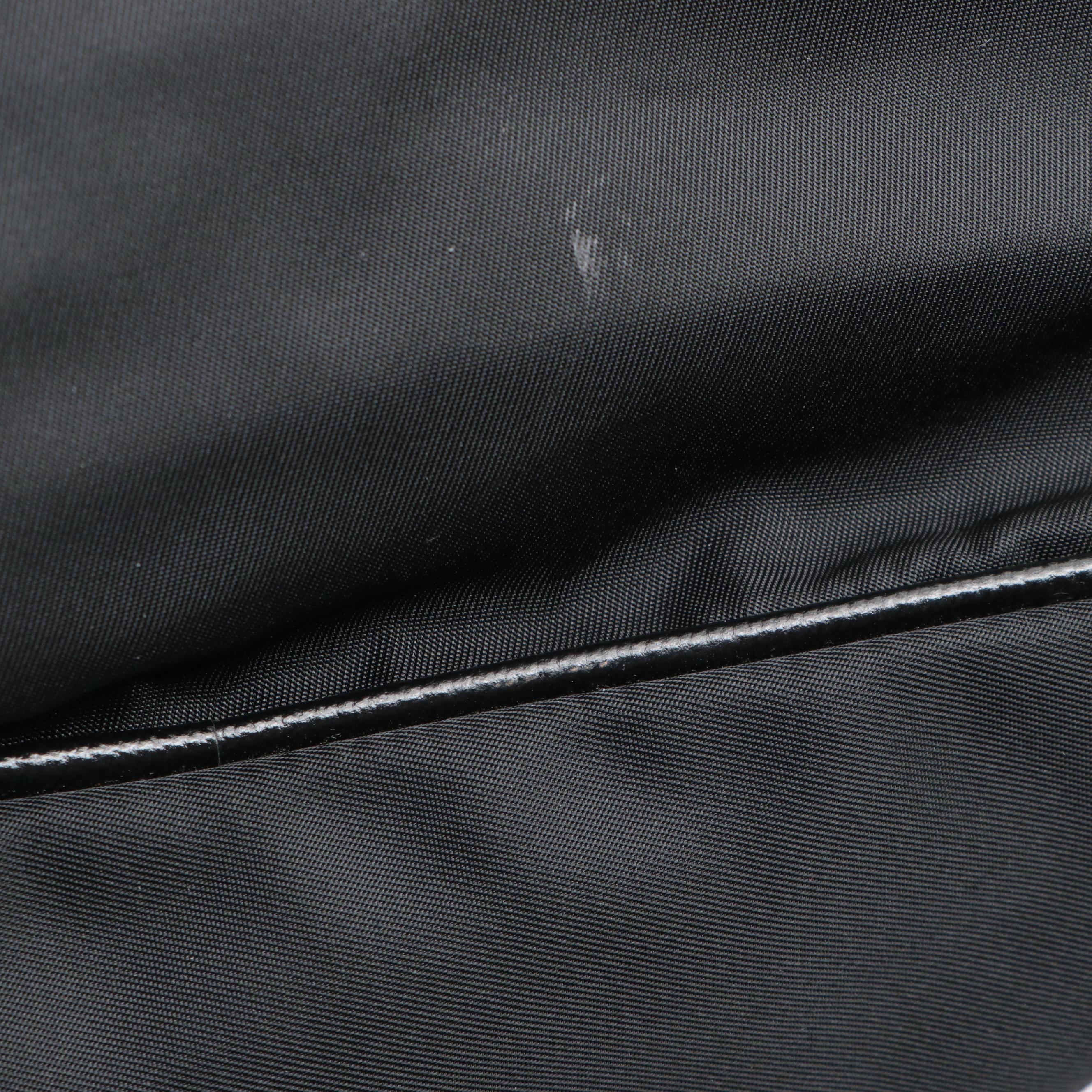 Prada Crossbody Bag in Black Tessuto Nylon and Saffiano Leather