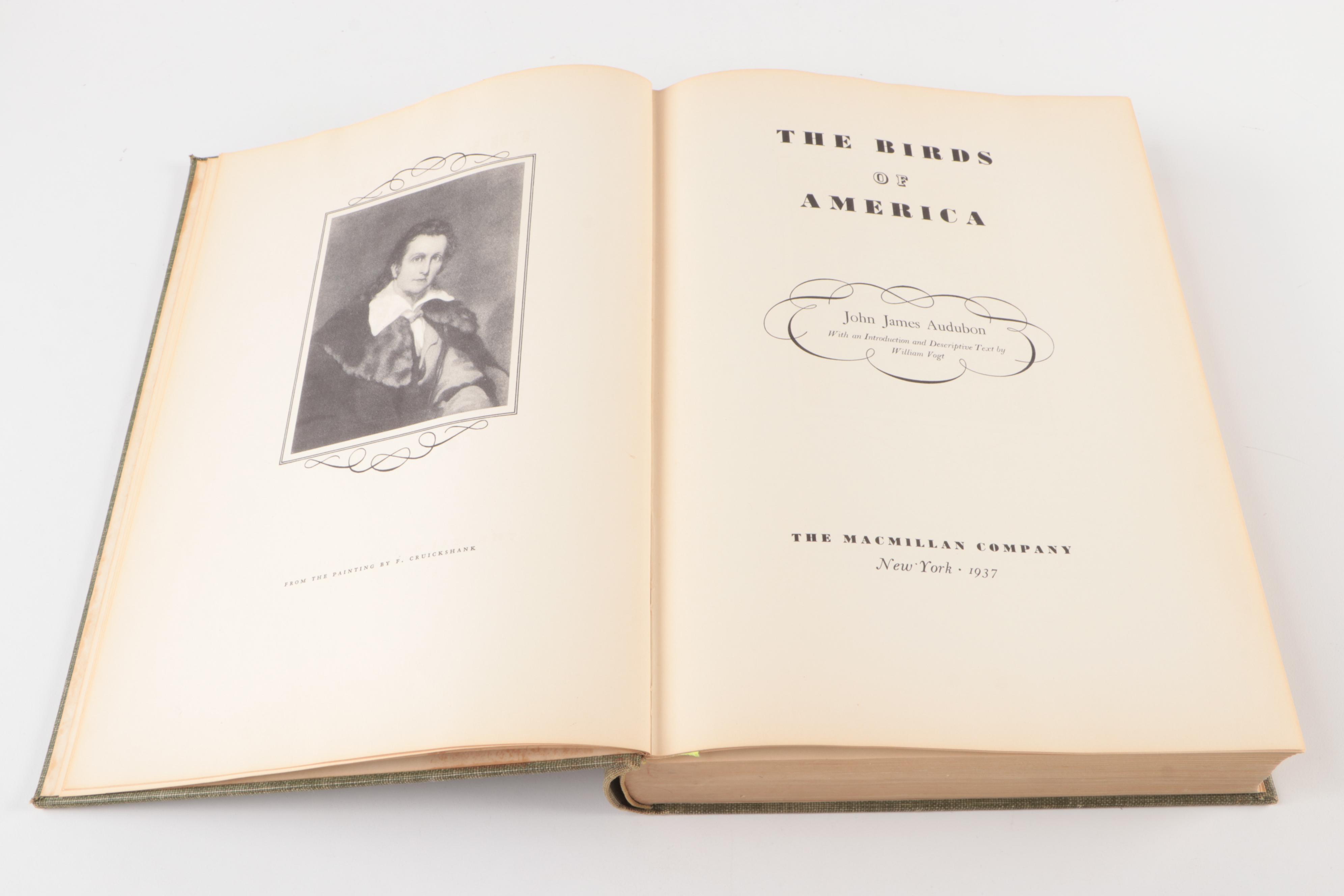 First Edition Thus "The Birds of America" by John James Audubon, 1937