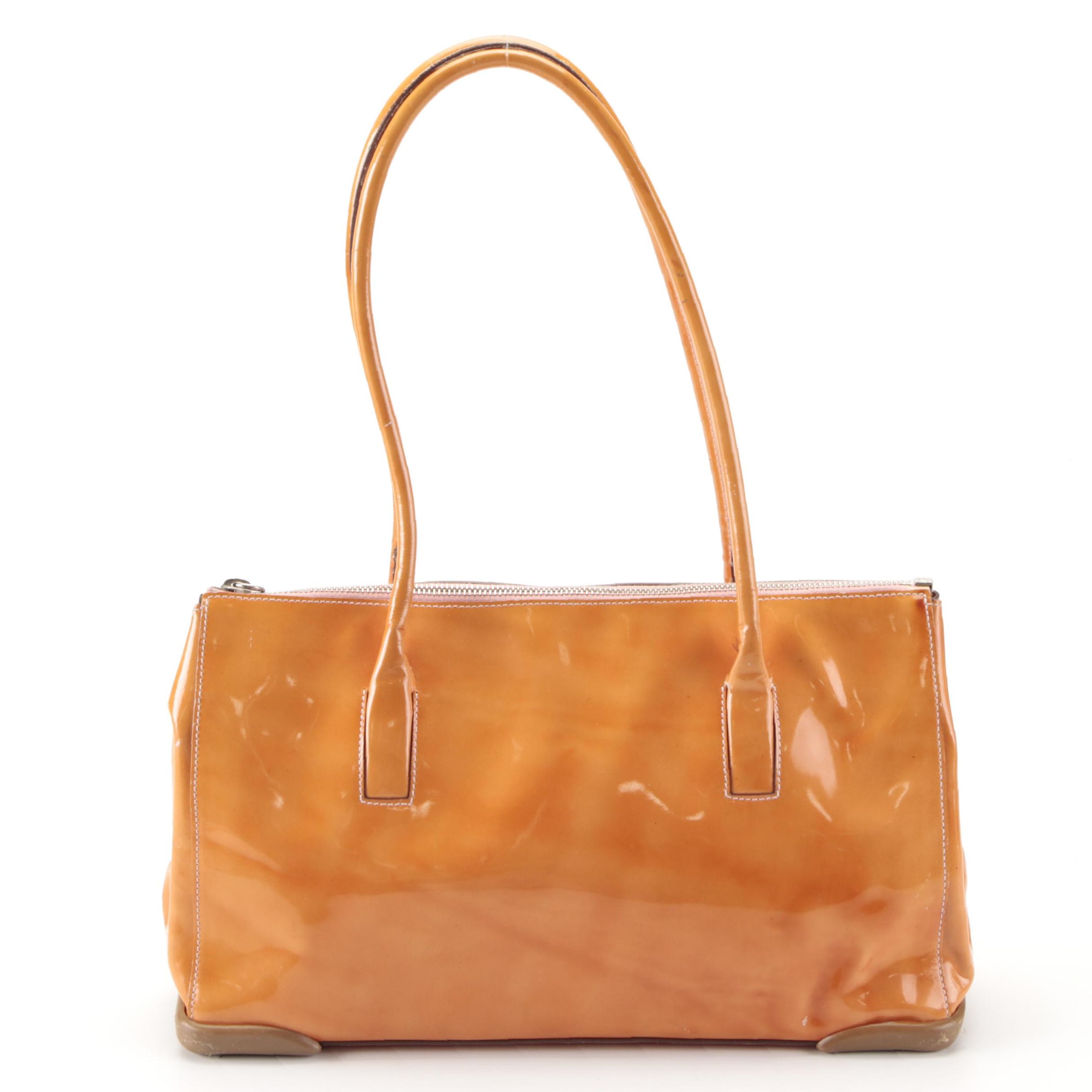 Prada East West Shoulder Bag in Patent Leather
