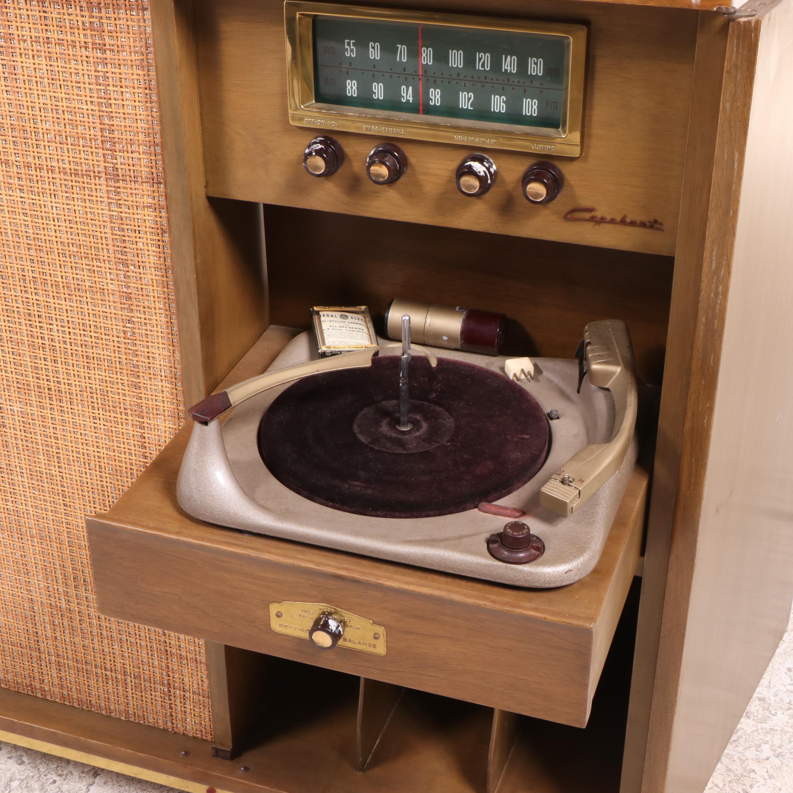 Capehart Stereo System in Dunbar Mid Century Modern Console Cabinet
