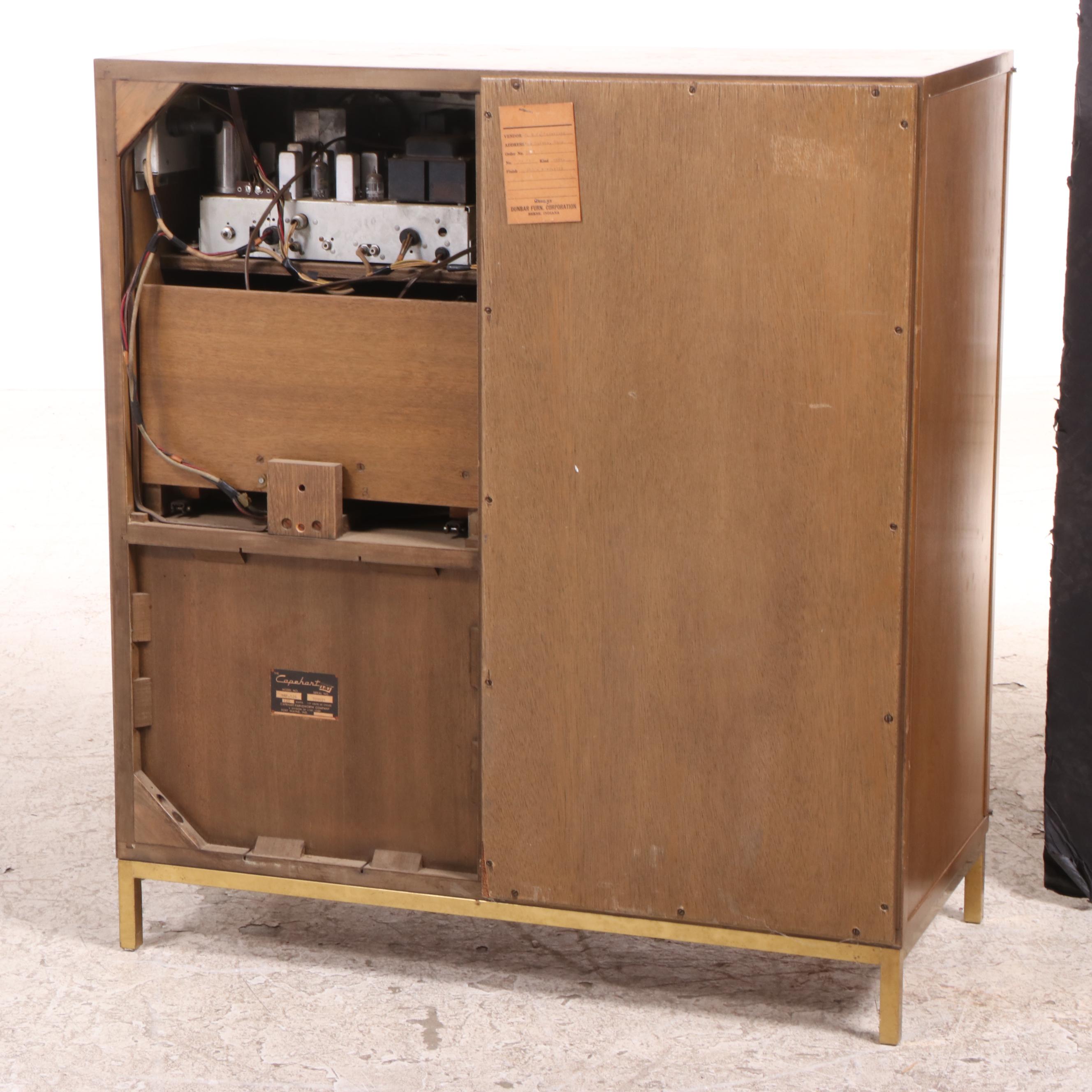 Capehart Stereo System in Dunbar Mid Century Modern Console Cabinet